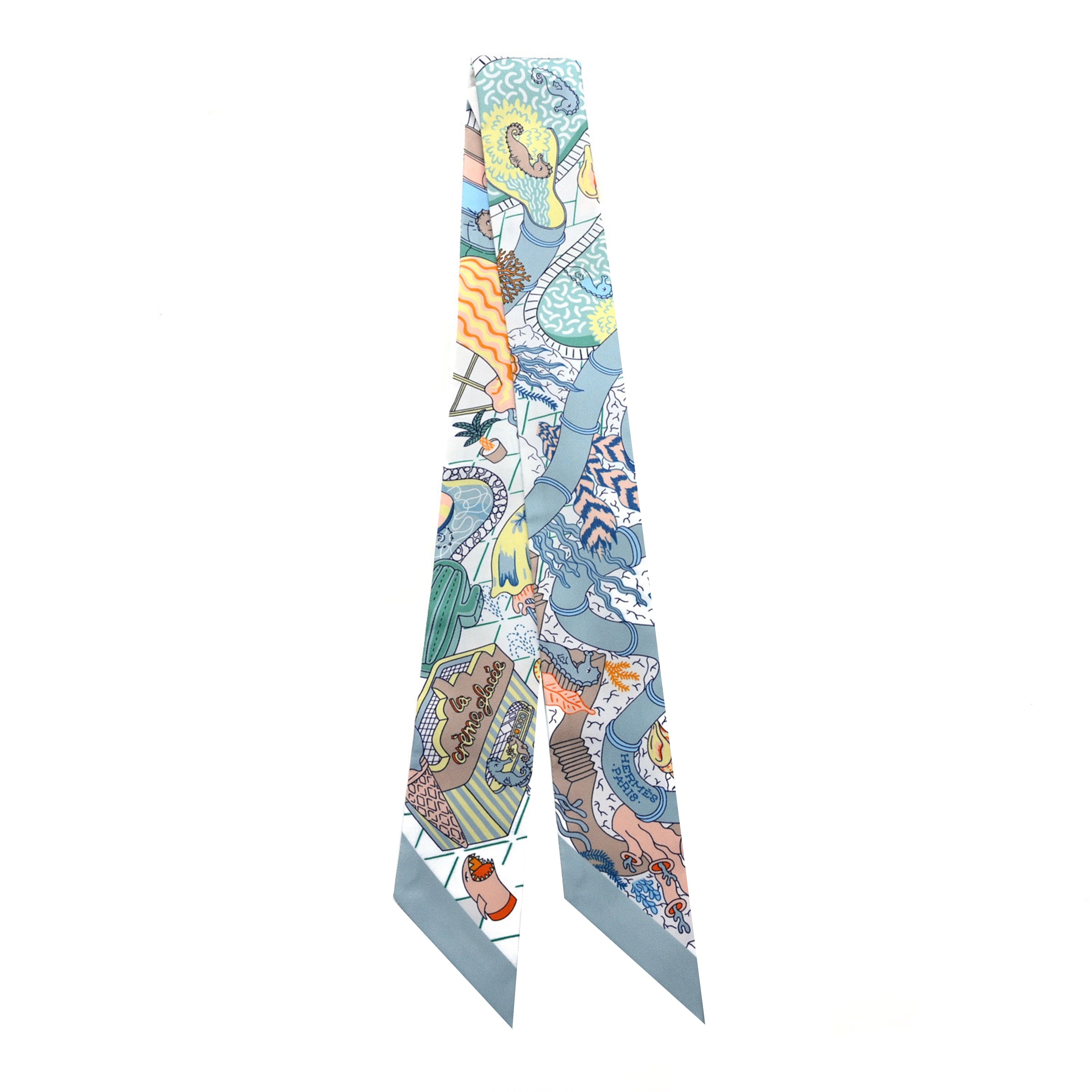 Splash Park Twilly Silk Scarf