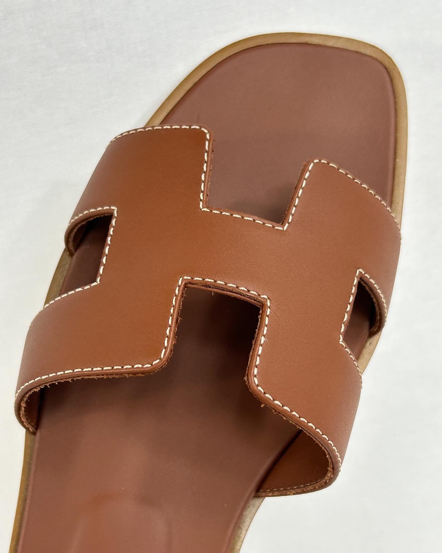 Gold Boxcalf Leather Oran Sandals