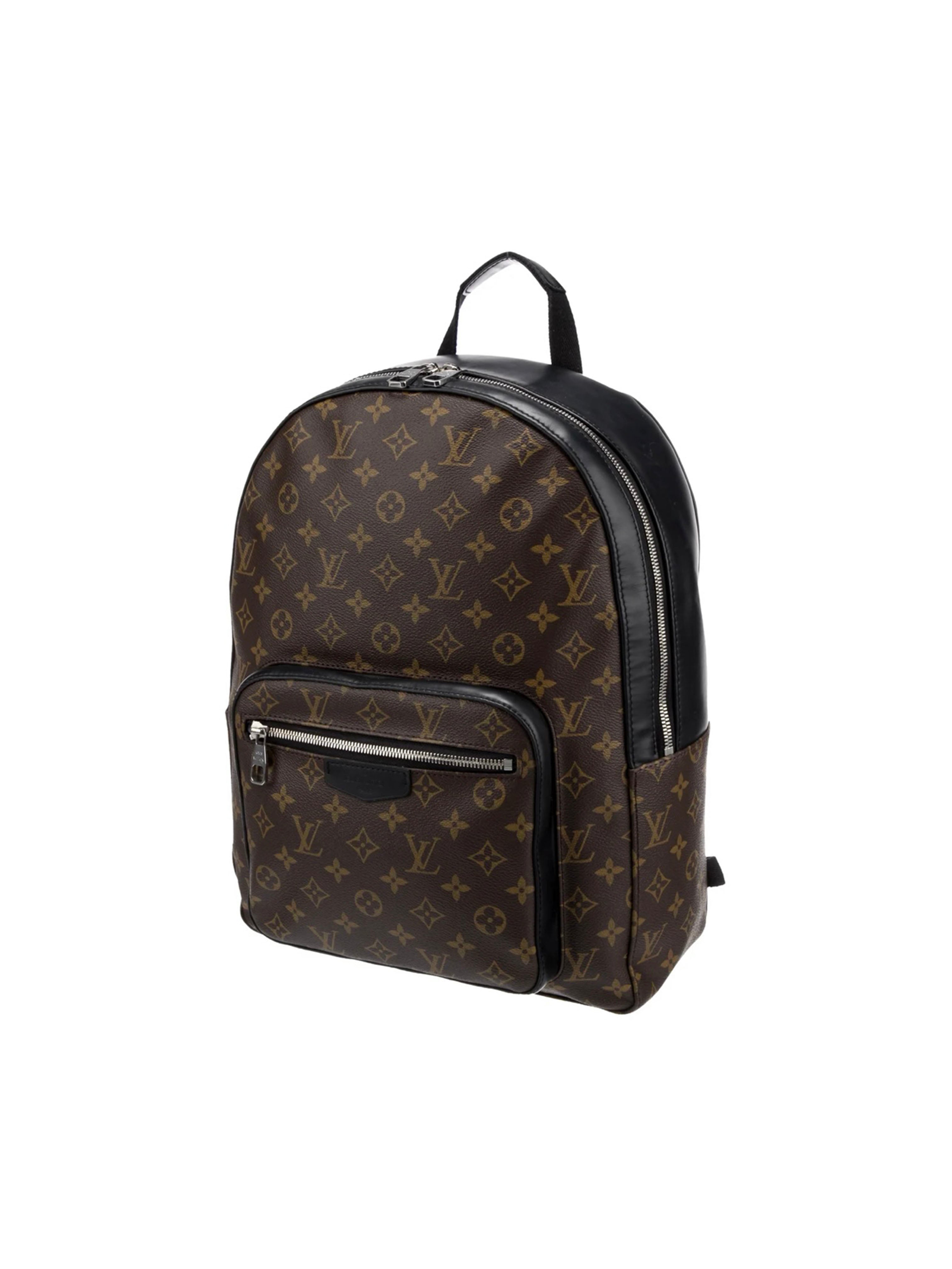 Monogram Coated Canvas/ Accent Black Leather Josh Backpack w/SHW-PENDING