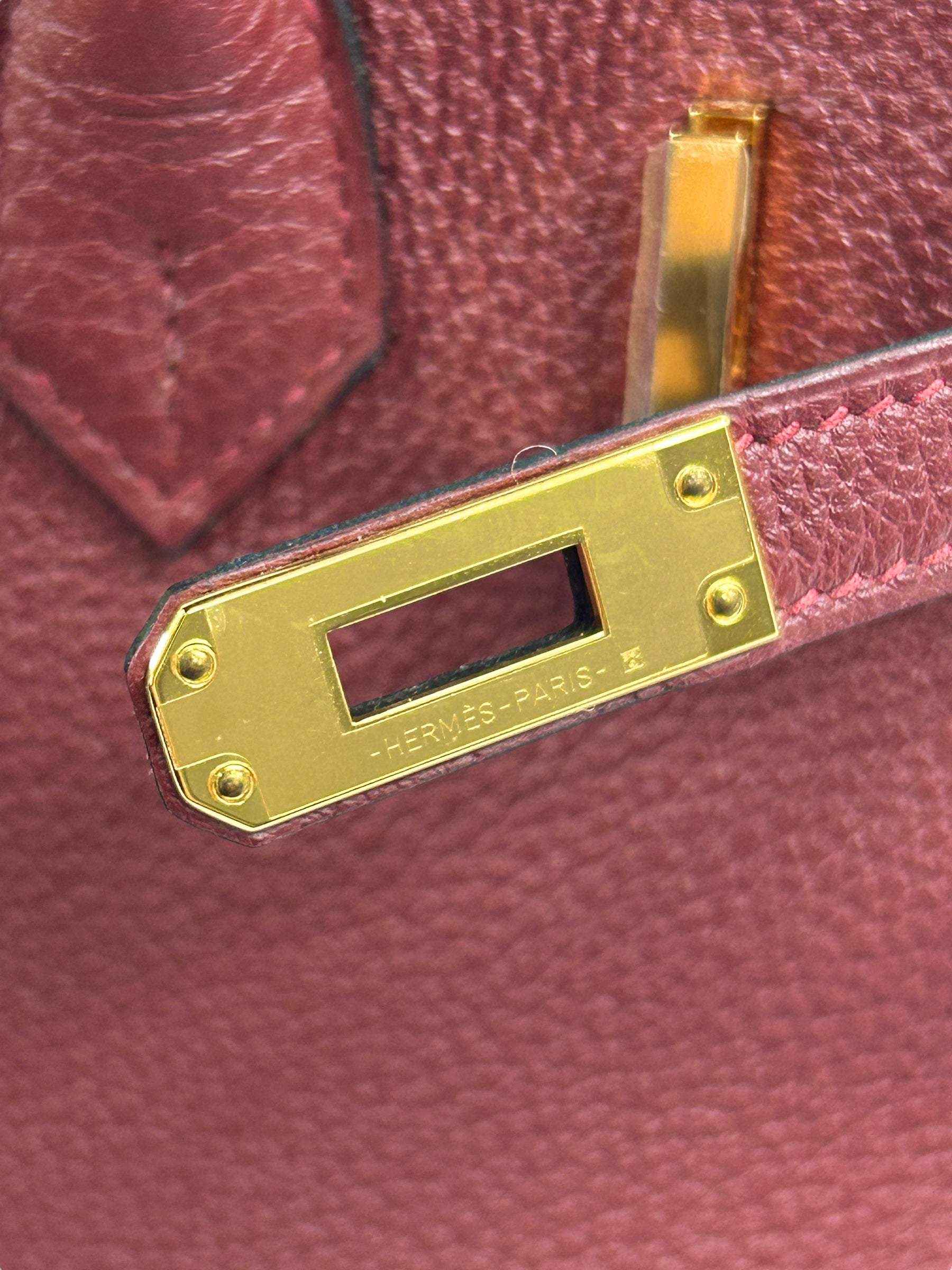 Bordeaux Togo Birkin 25 w/GHW-SOLD ON LAYAWAY