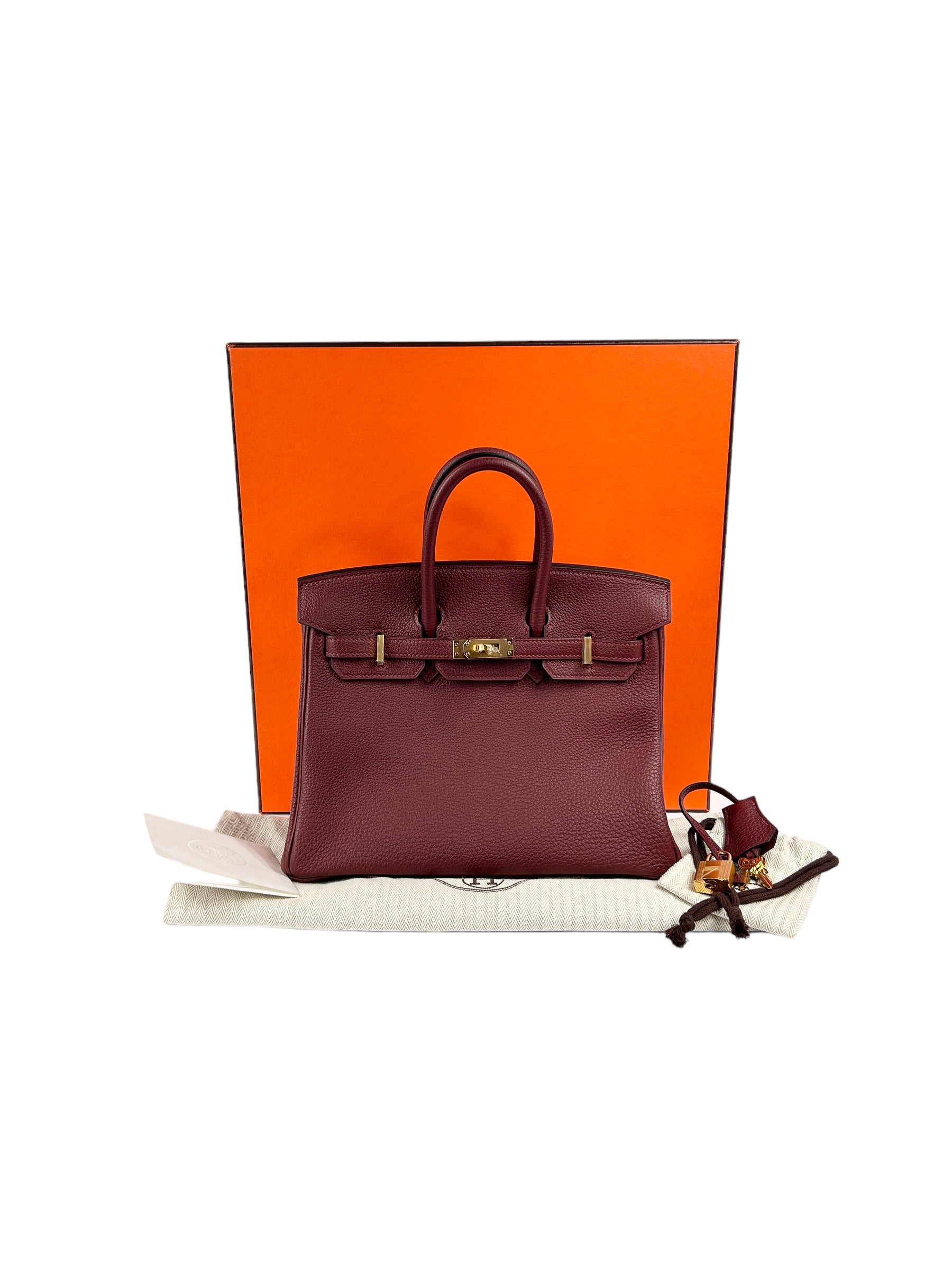 Bordeaux Togo Birkin 25 w/GHW-SOLD ON LAYAWAY