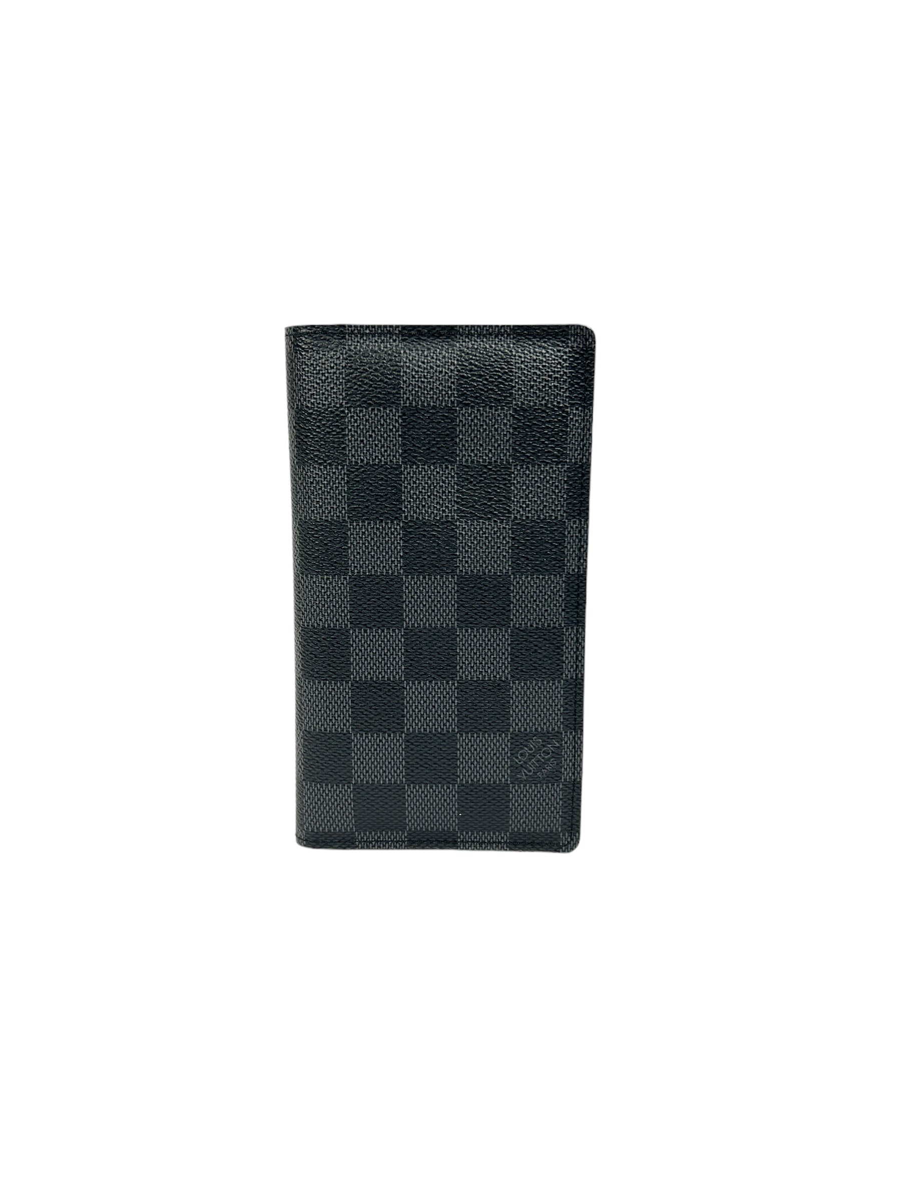 Graphite Damier Ebene Coated Canvas Pocket Agenda Cover