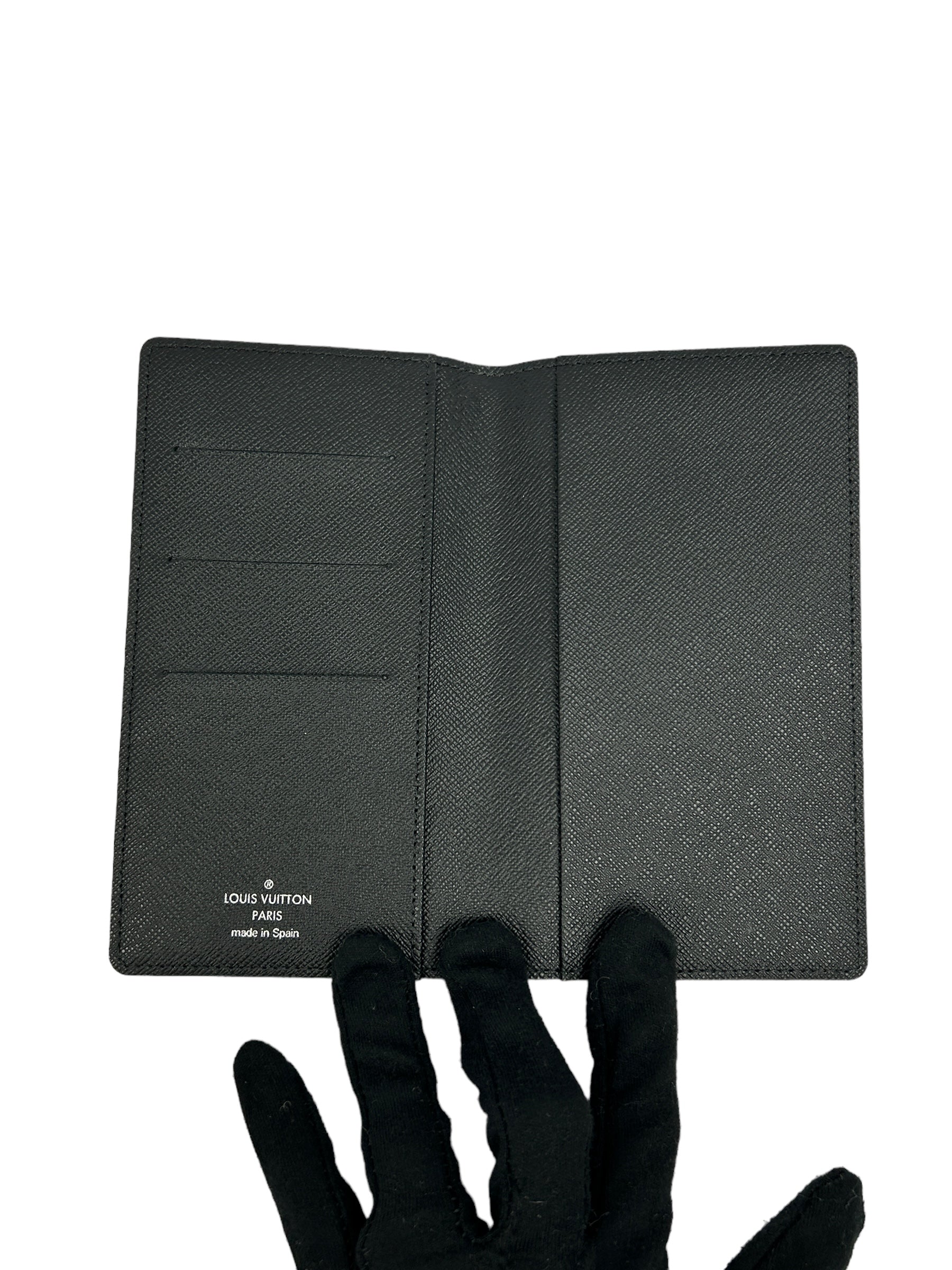 Graphite Damier Ebene Coated Canvas Pocket Agenda Cover