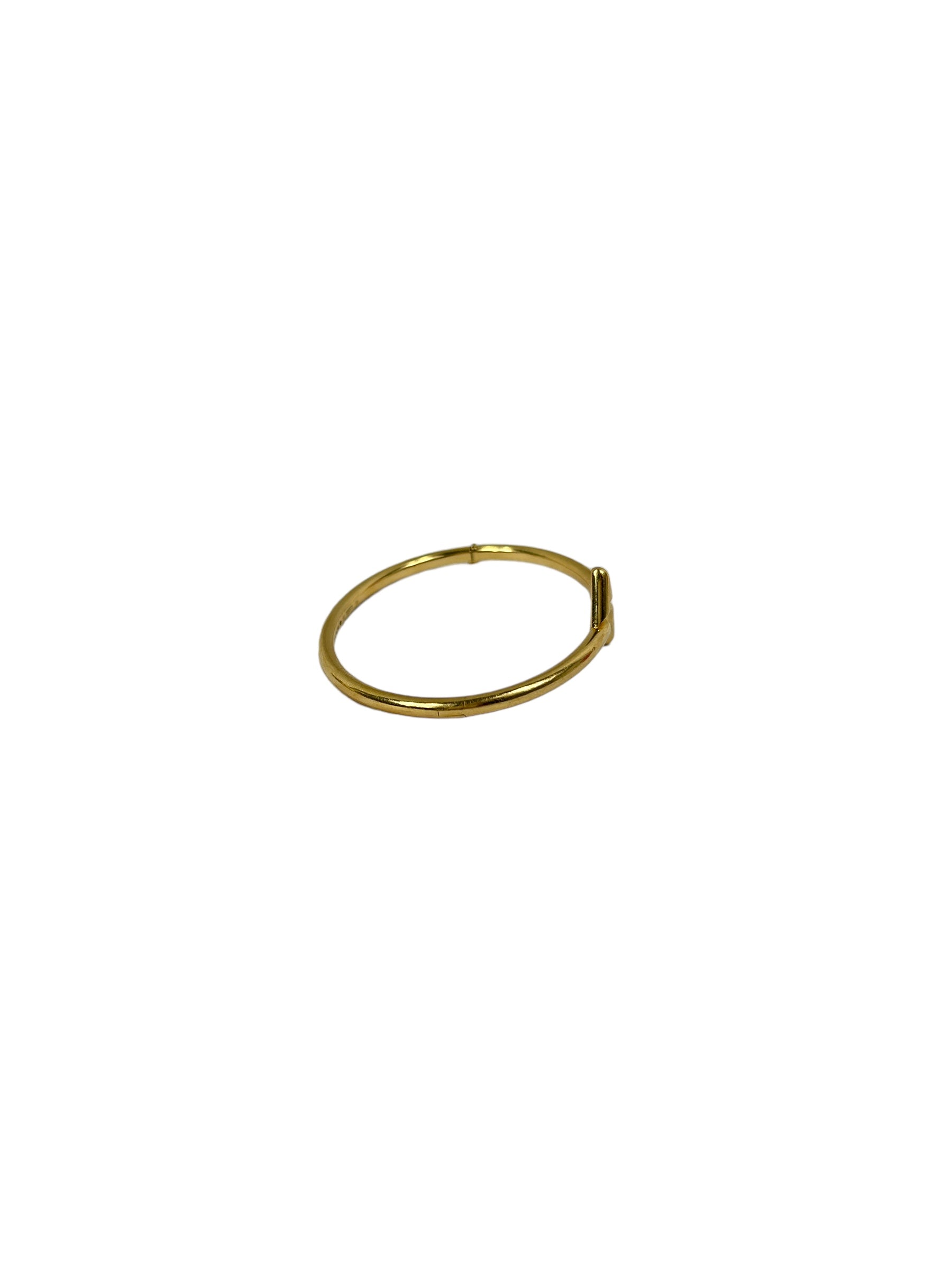 18K Yellow Gold Volt Upside Down Bangle