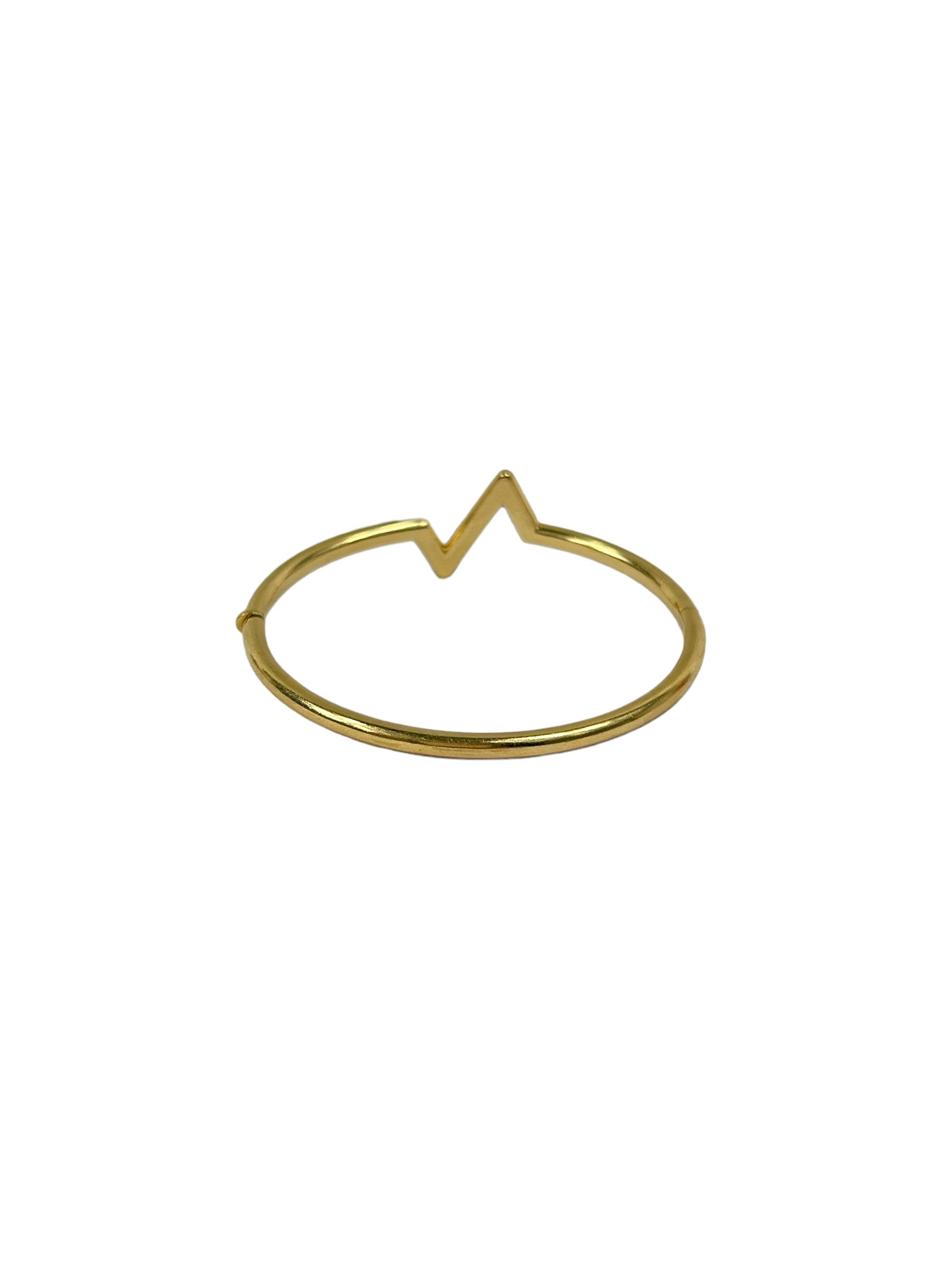 18K Yellow Gold Volt Upside Down Bangle