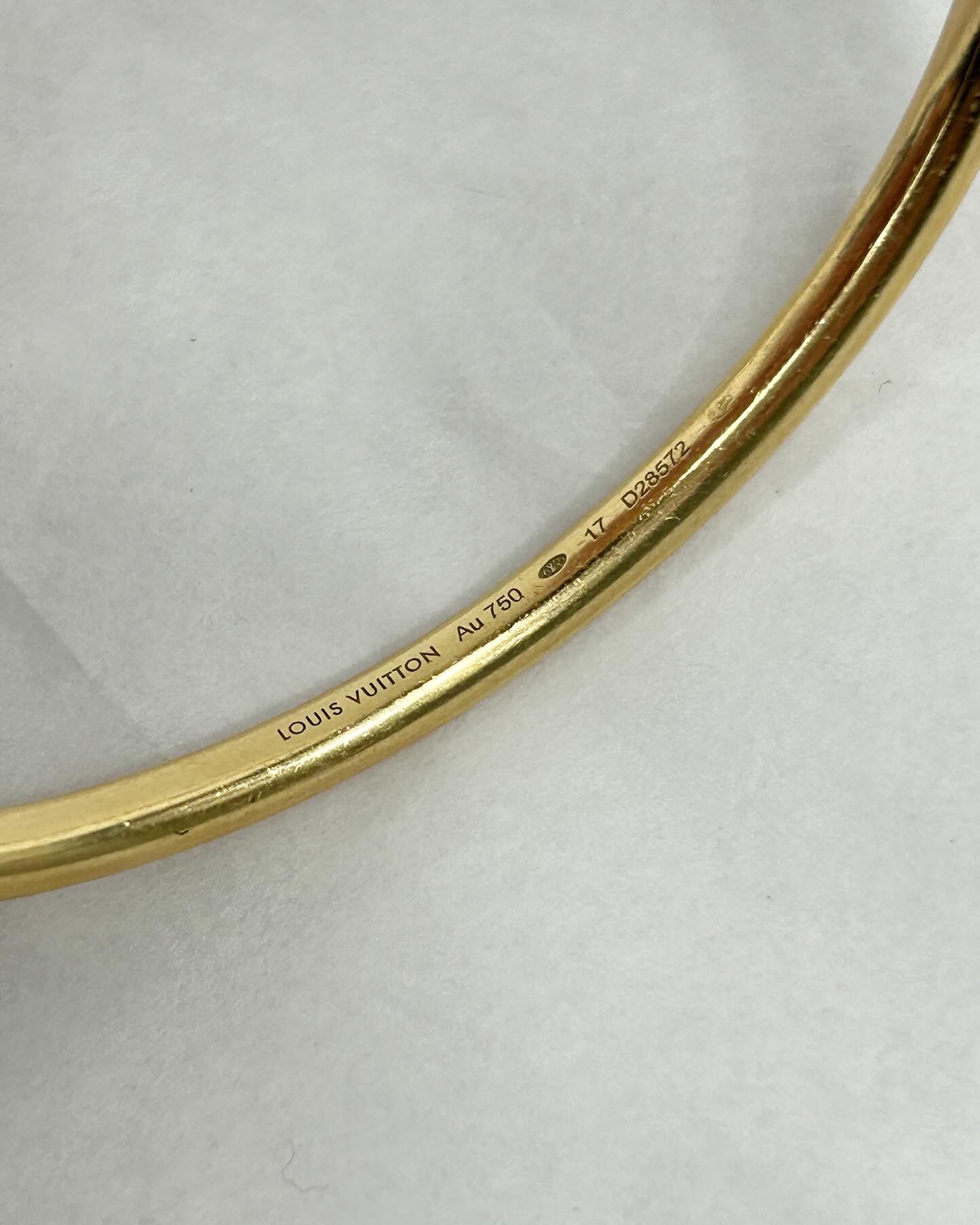 18K Yellow Gold Volt Upside Down Bangle