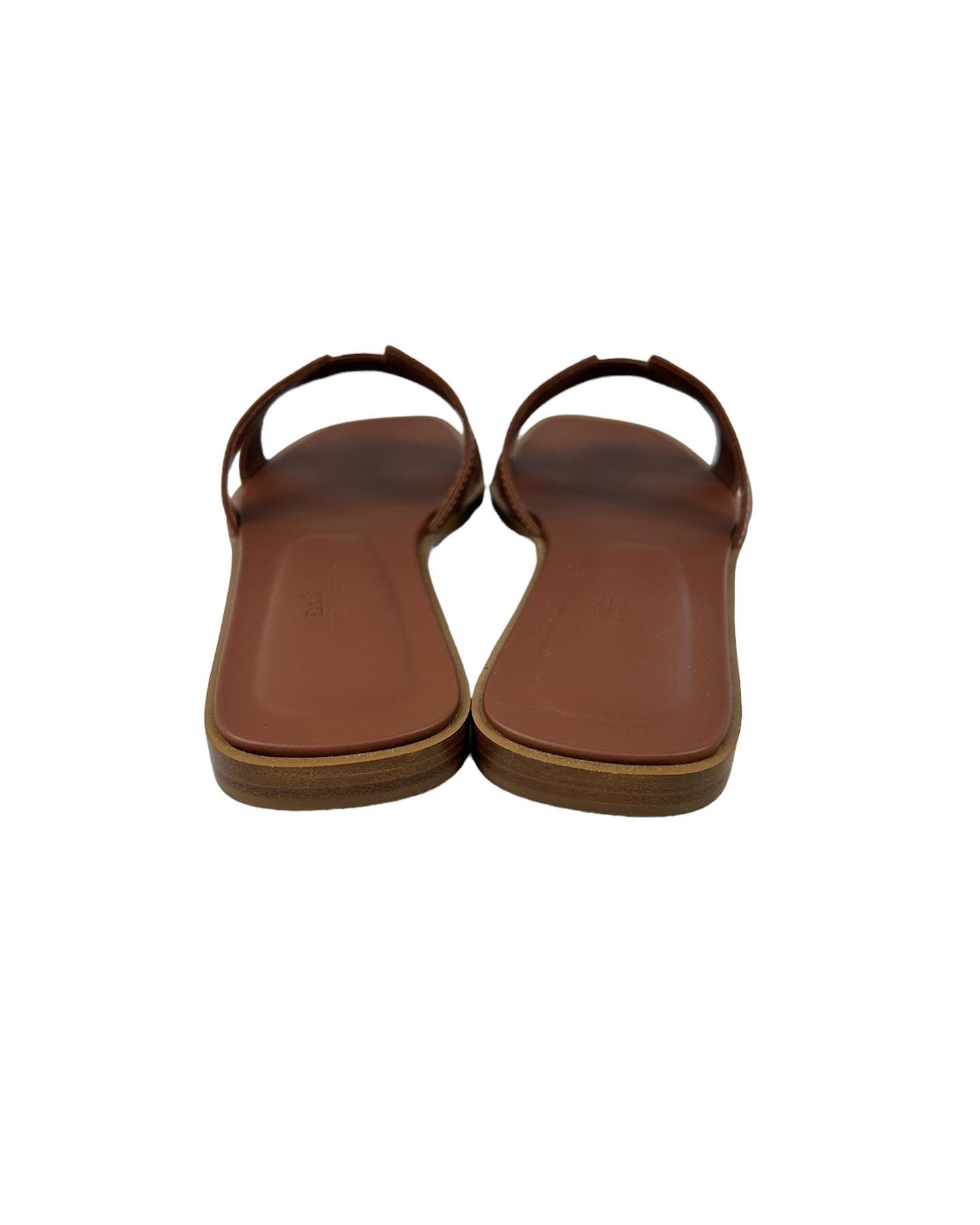 Gold Boxcalf Leather Oran Sandals