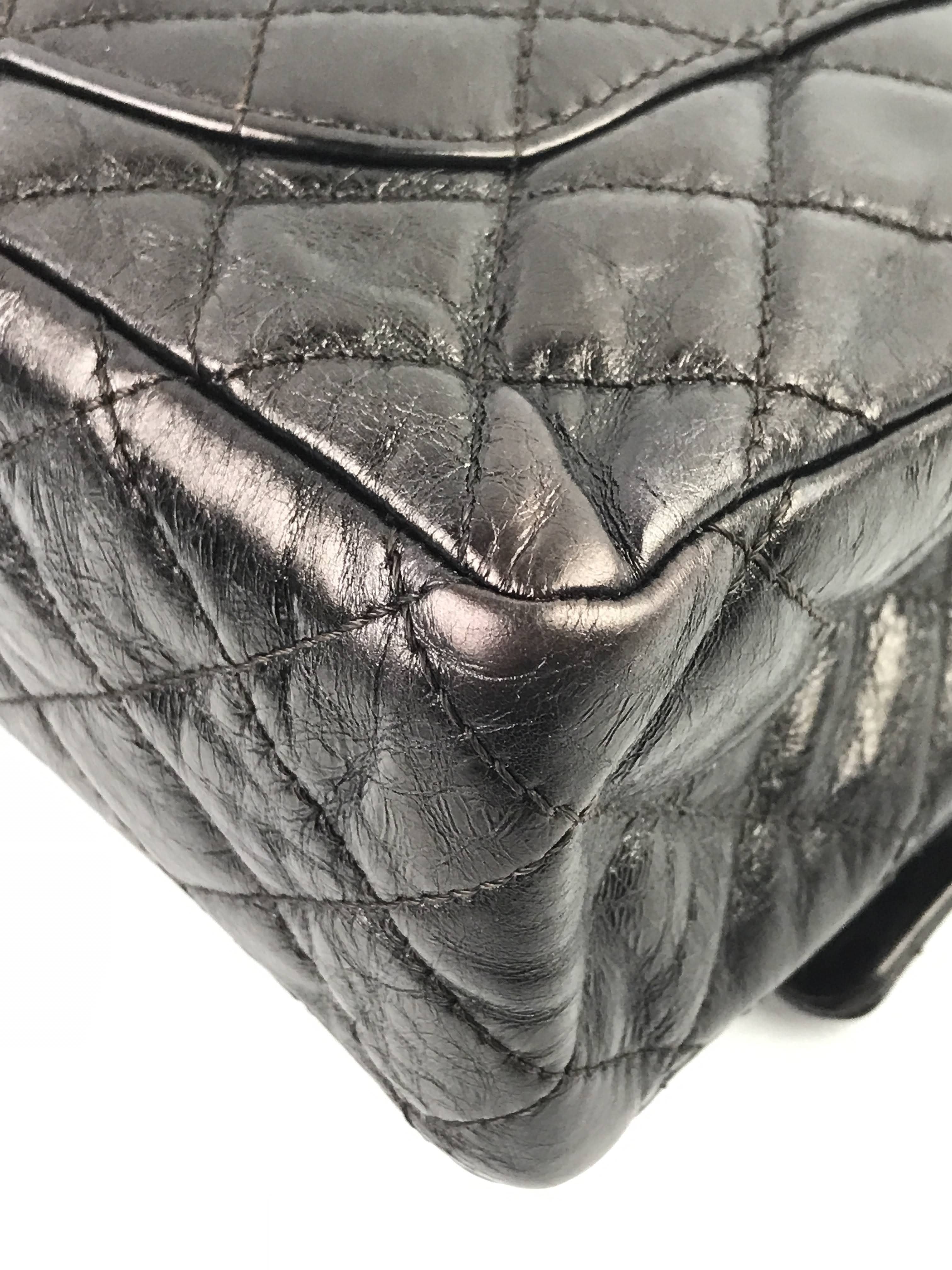 Metallic Aubergine Aged Calfskin 2.55 Reissue 226 w/AGHW