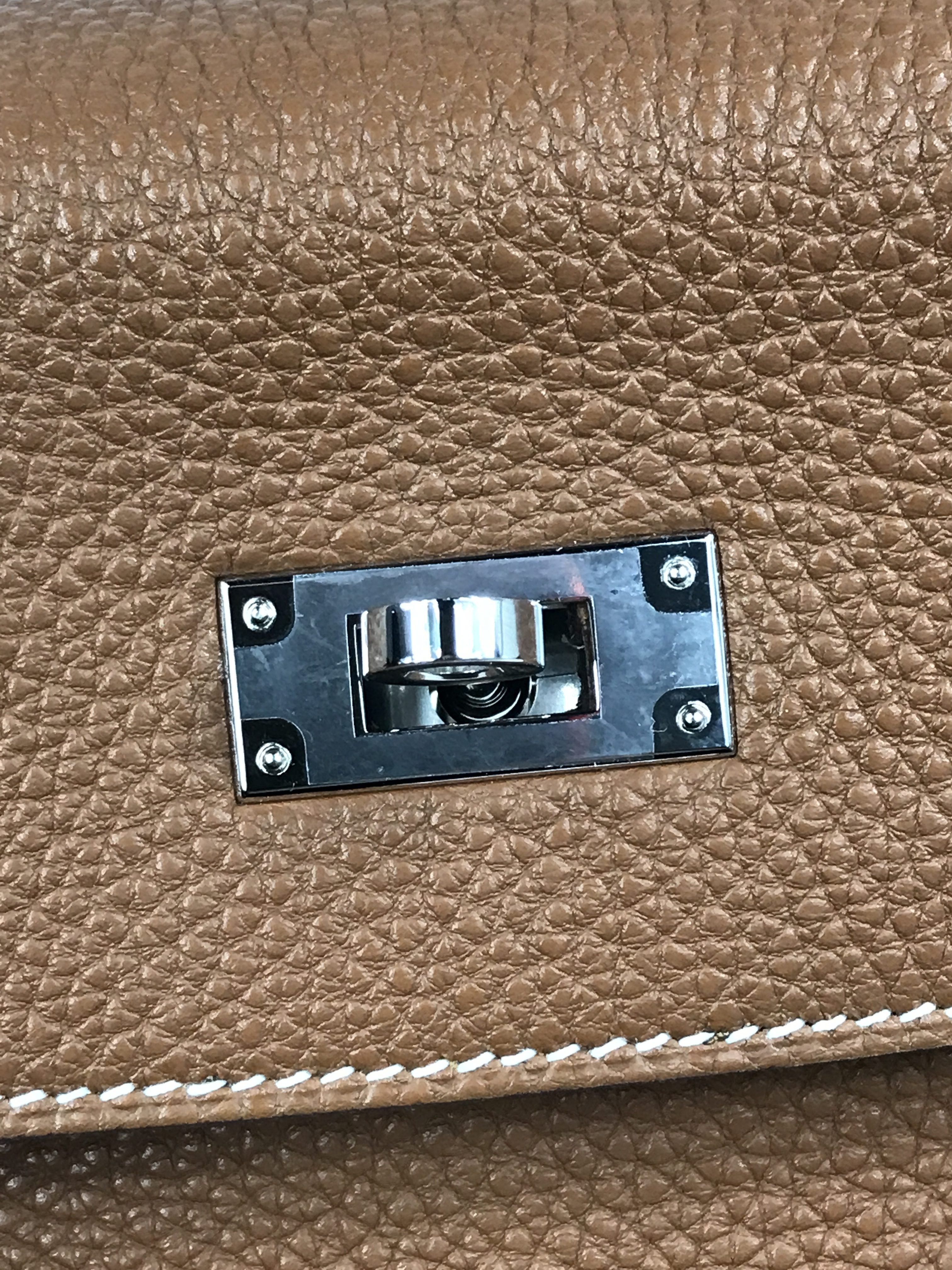 Gold Togo Kelly 35 Retourne w/PHW