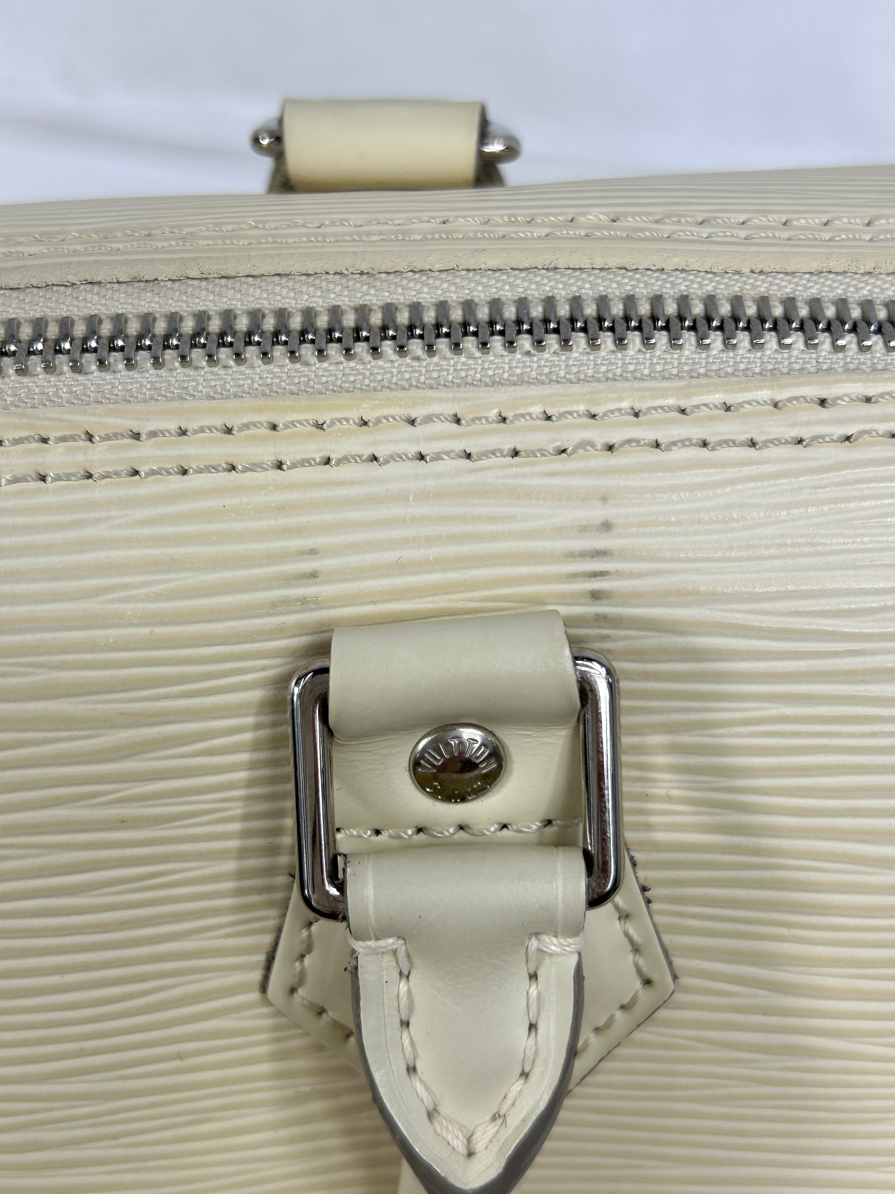 Ivory Epi Leather Speedy 30 w/SHW