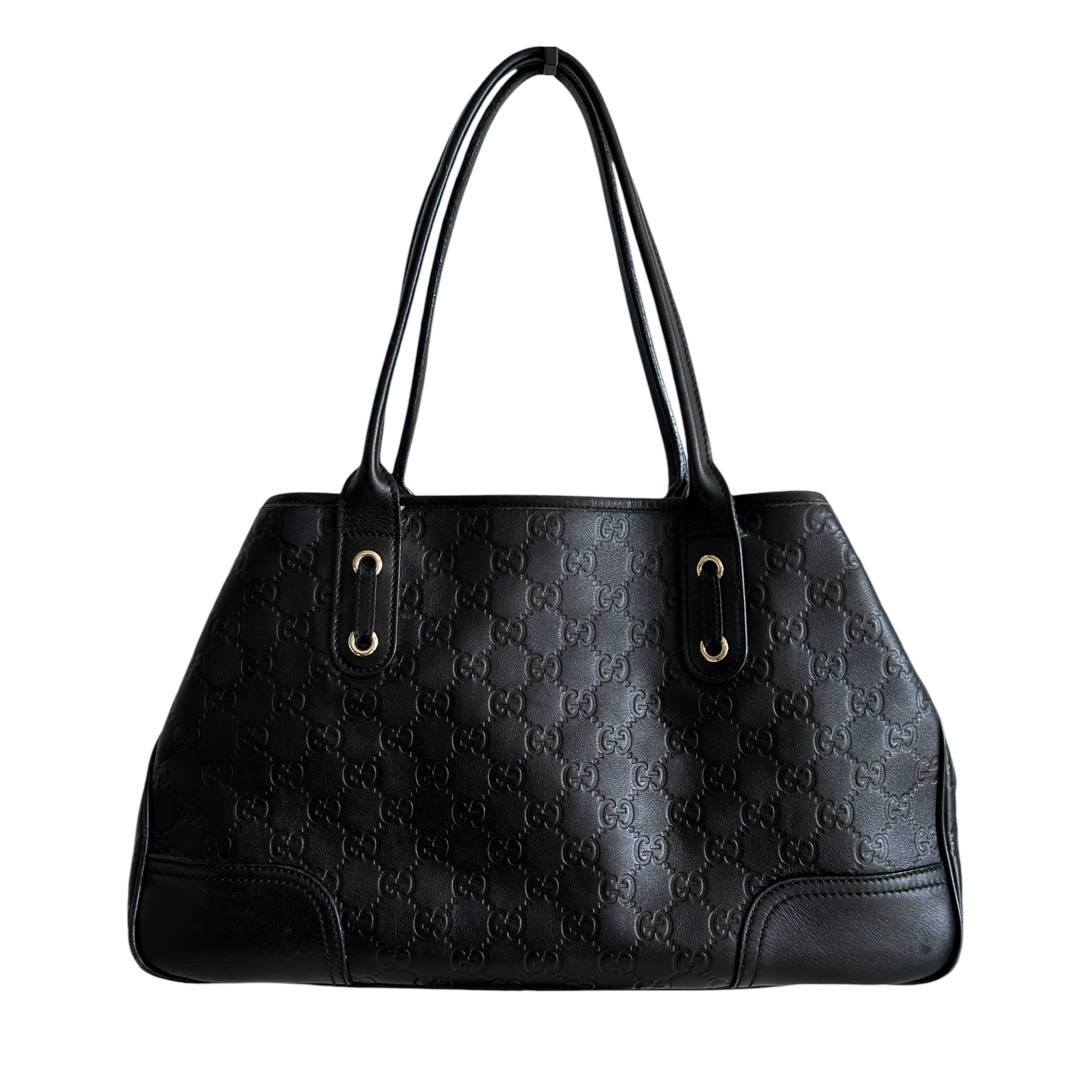 Black Guccissima Medium GG Shoulder Bag w/LGHW - Haute Classics