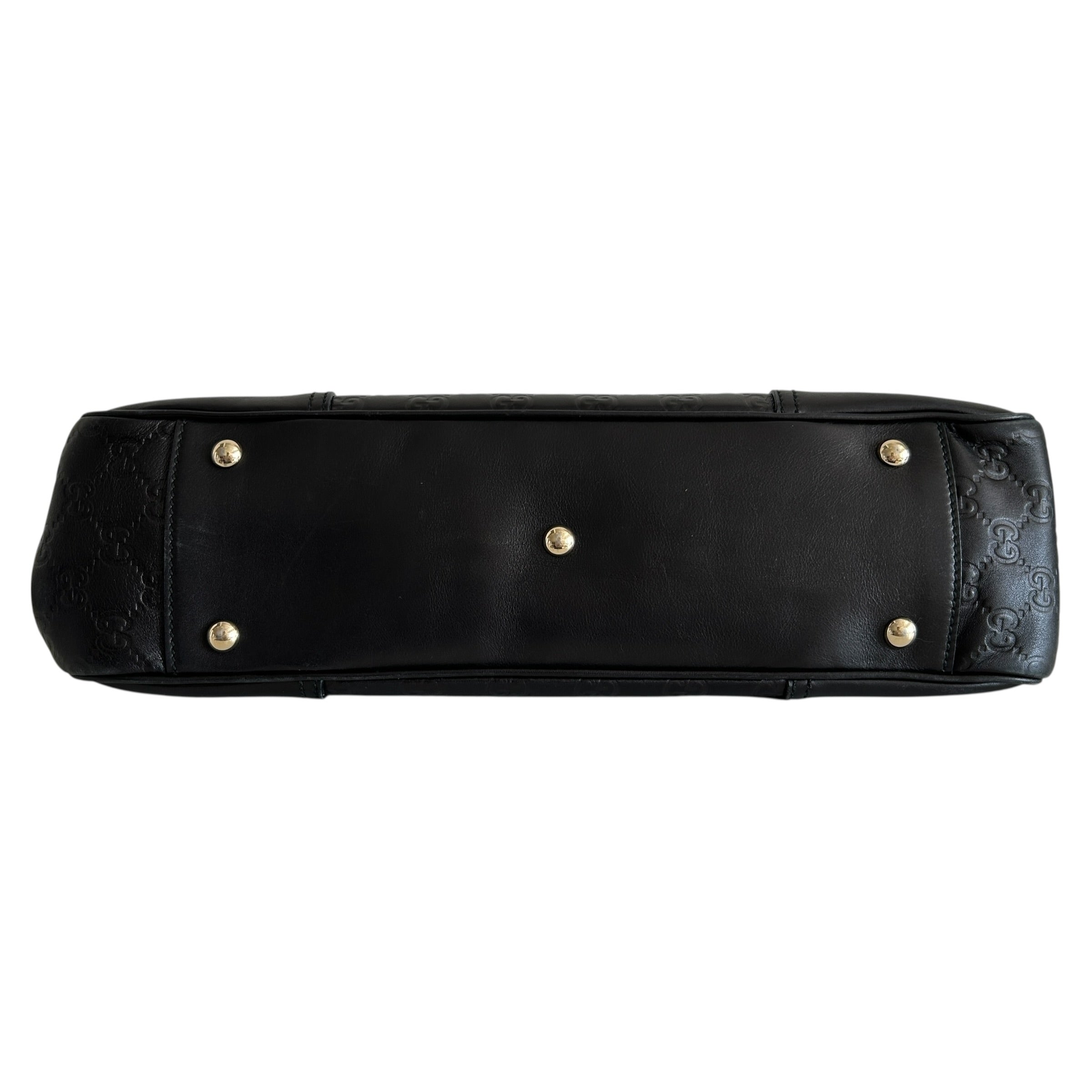 Black Guccissima Medium GG Shoulder Bag w/LGHW - Haute Classics