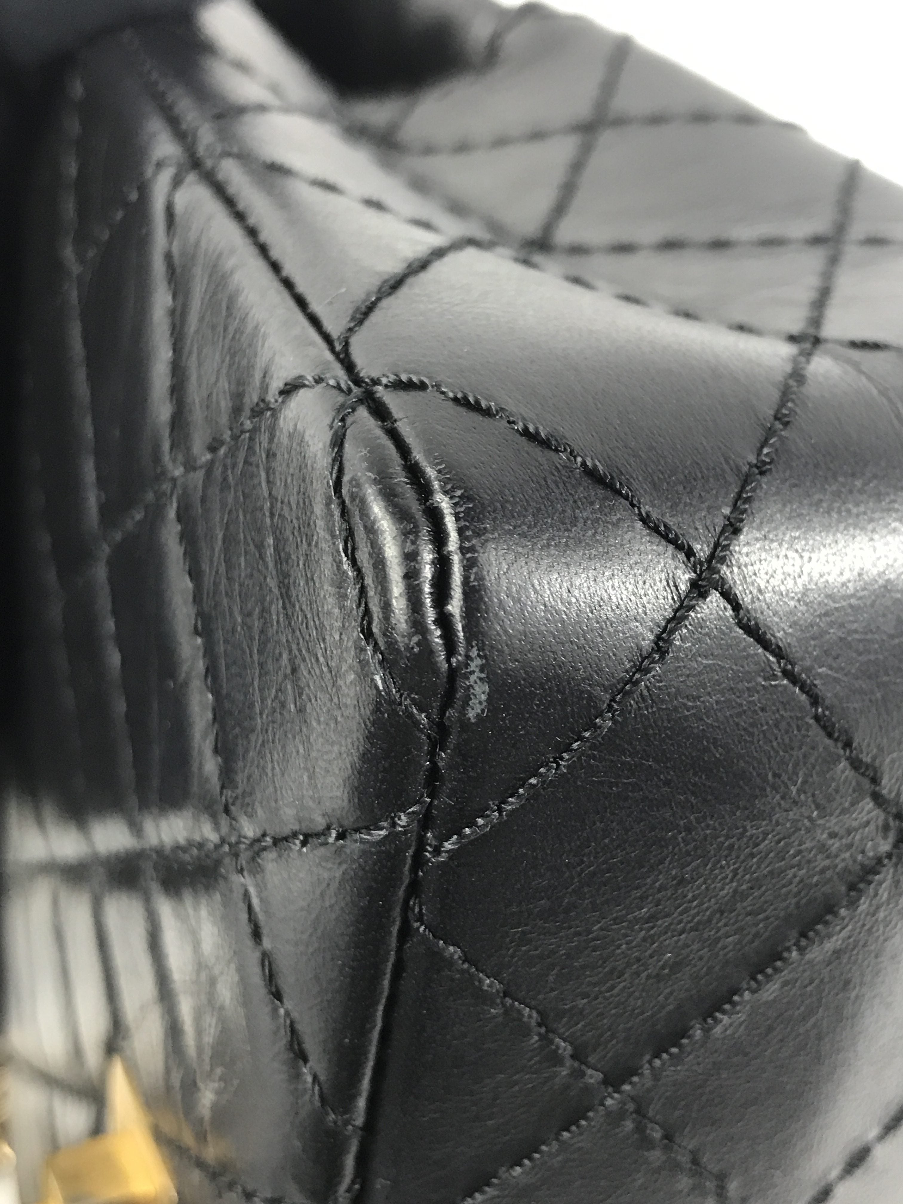 Black Quilted Crinkled Lambskin Reissue Mini 2.55 W/AGHW