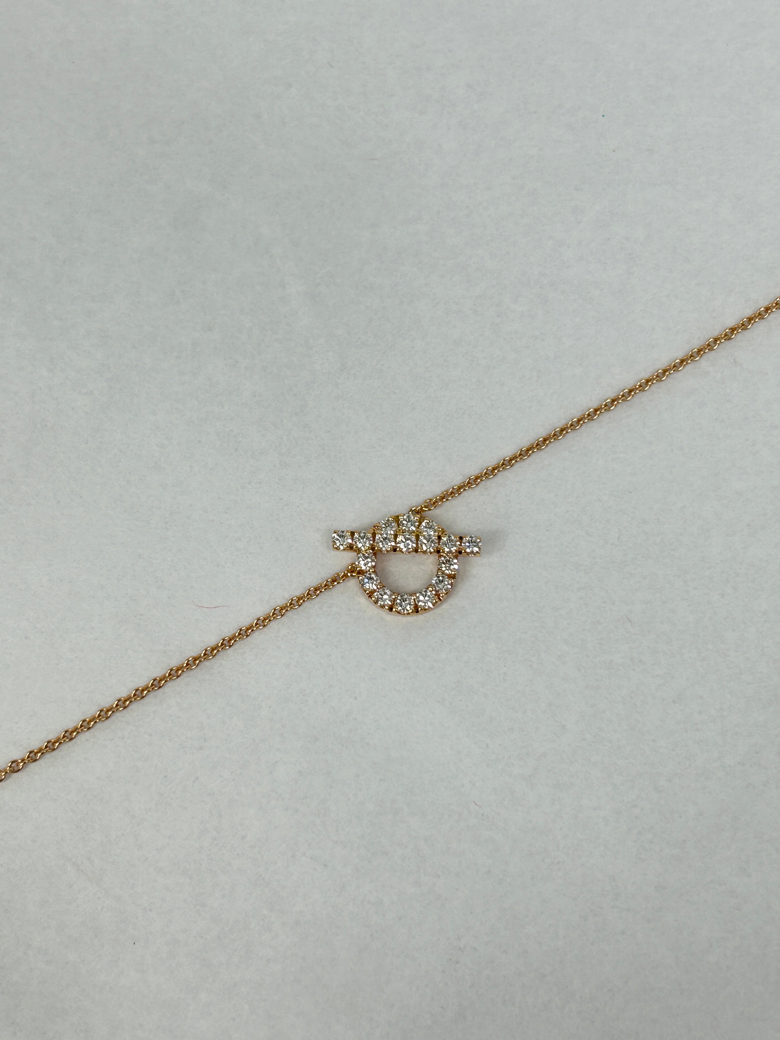 Finesse Diamond & Rose Gold Pendant Necklace