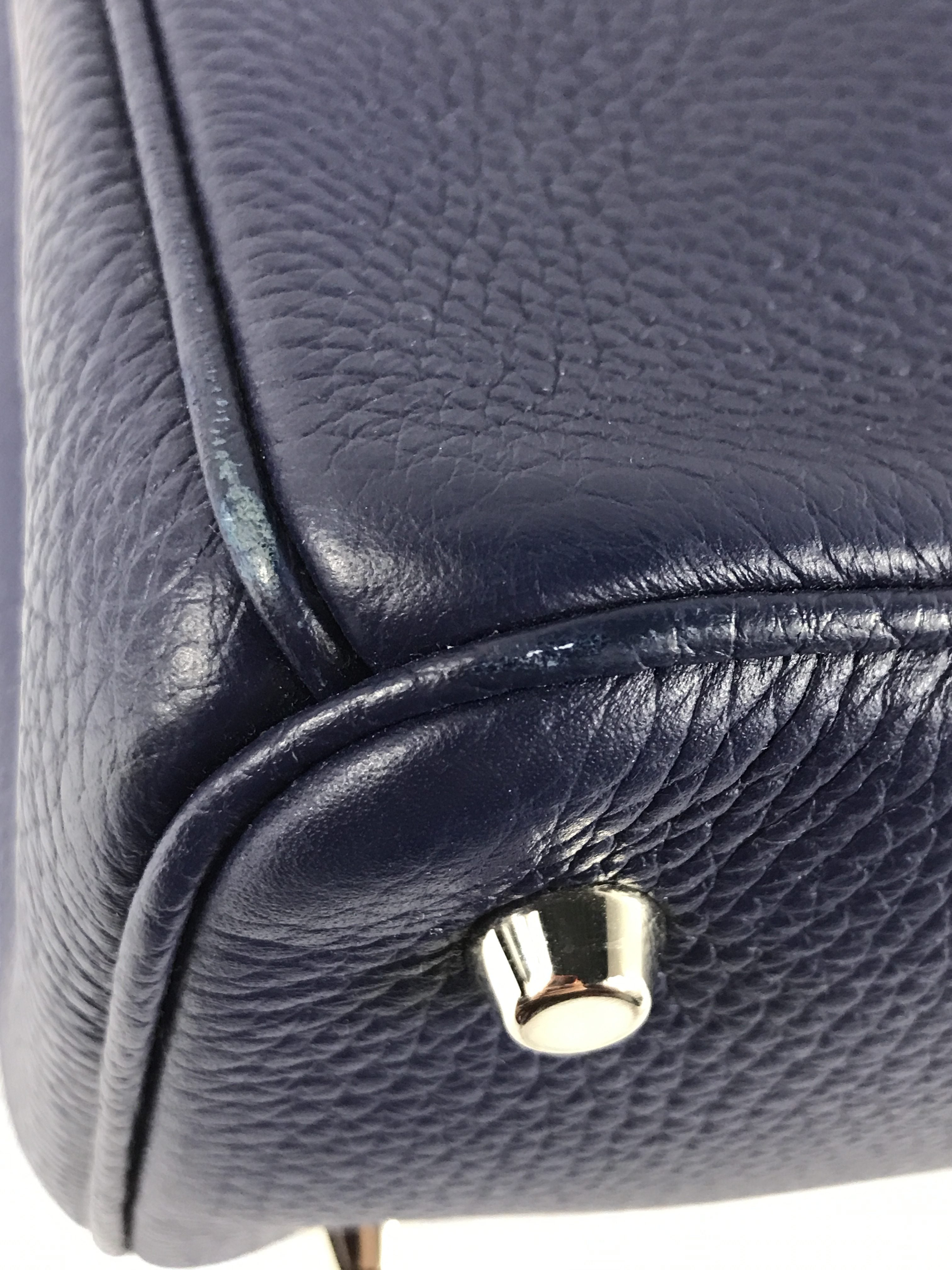 Cobalt Blue Grained Calfskin Large Diorissimo w/SHW