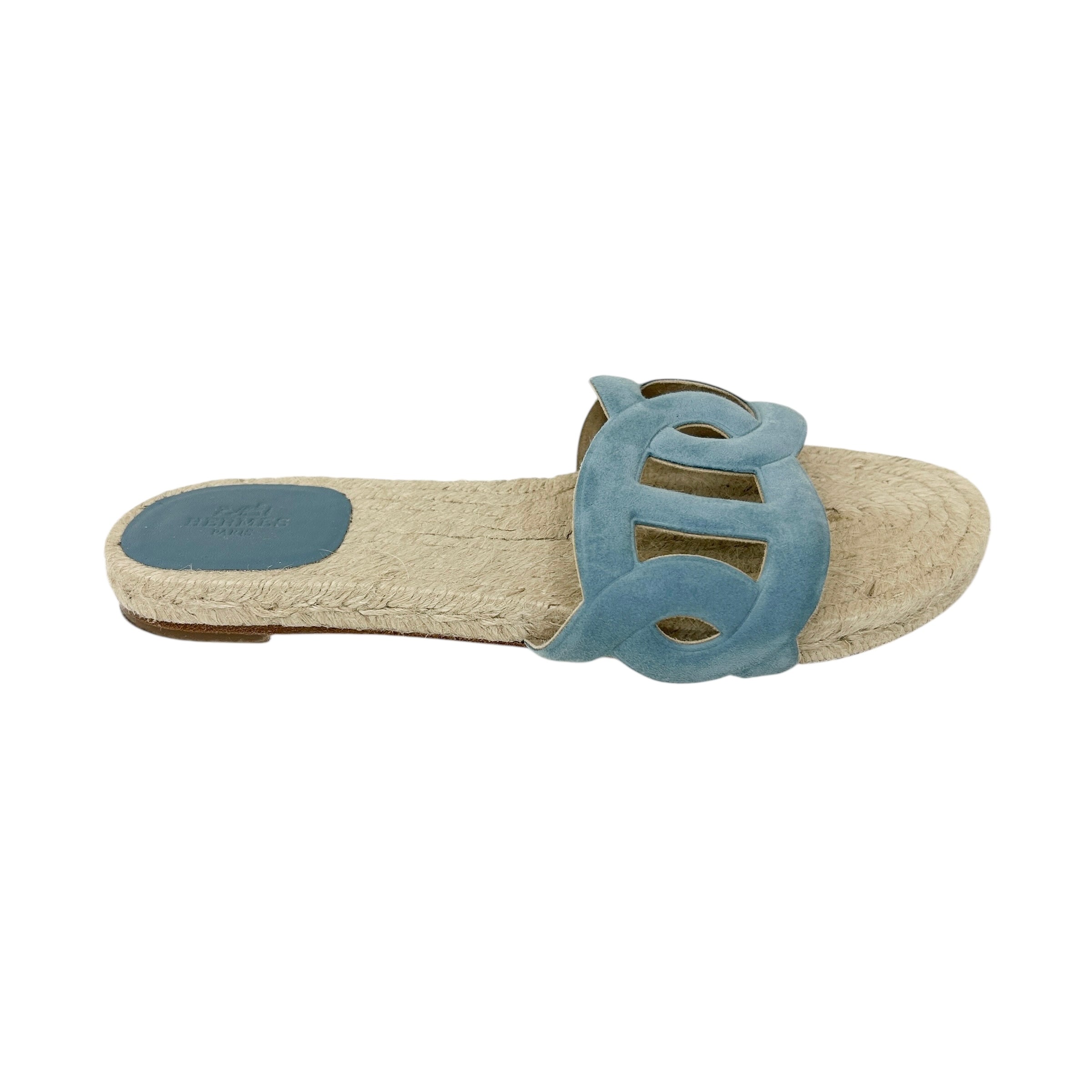 Blue Suede Famosa Espadrille - Haute Classics