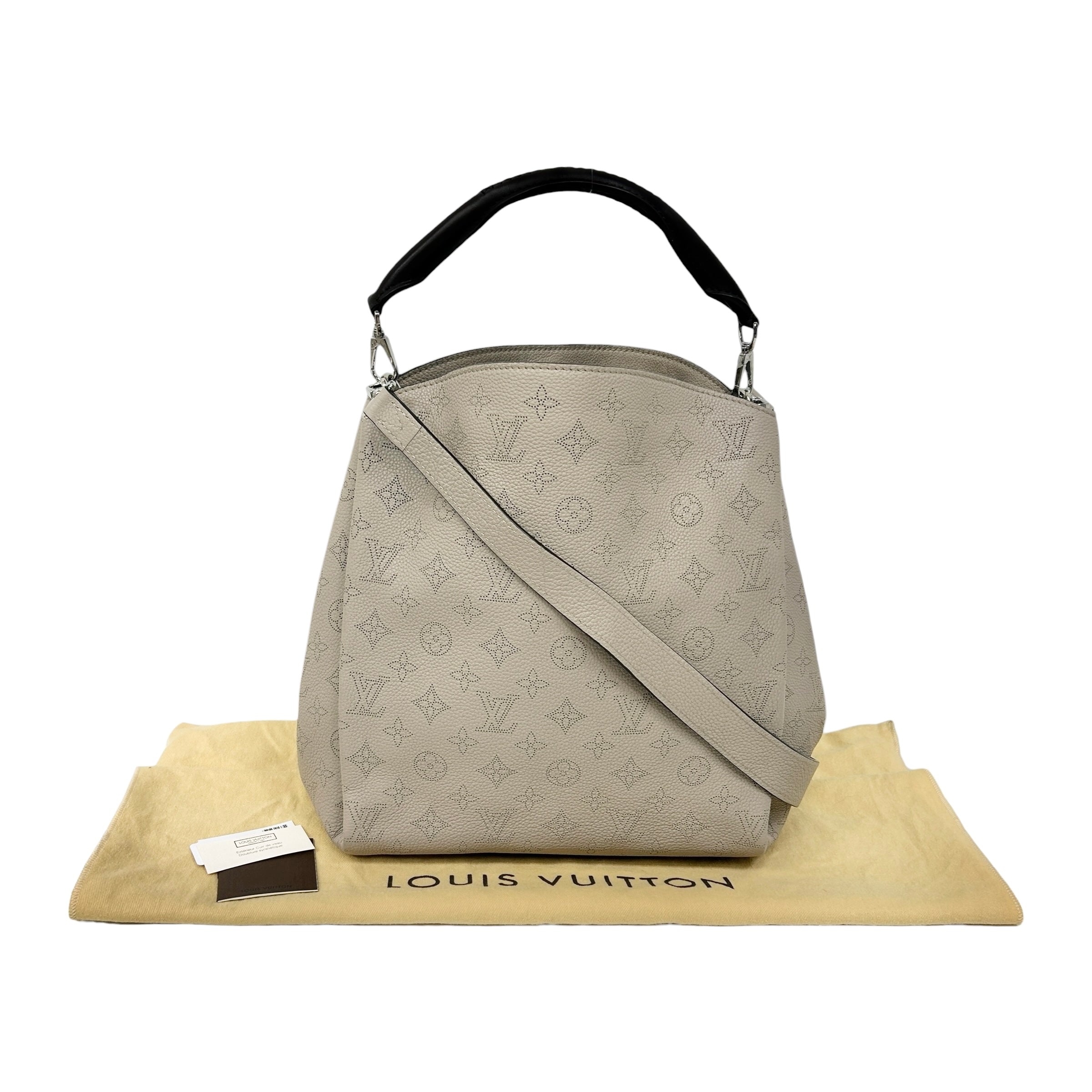 Galet Monogram Mahina Leather Babylone PM Bag w/SHW - Haute Classics