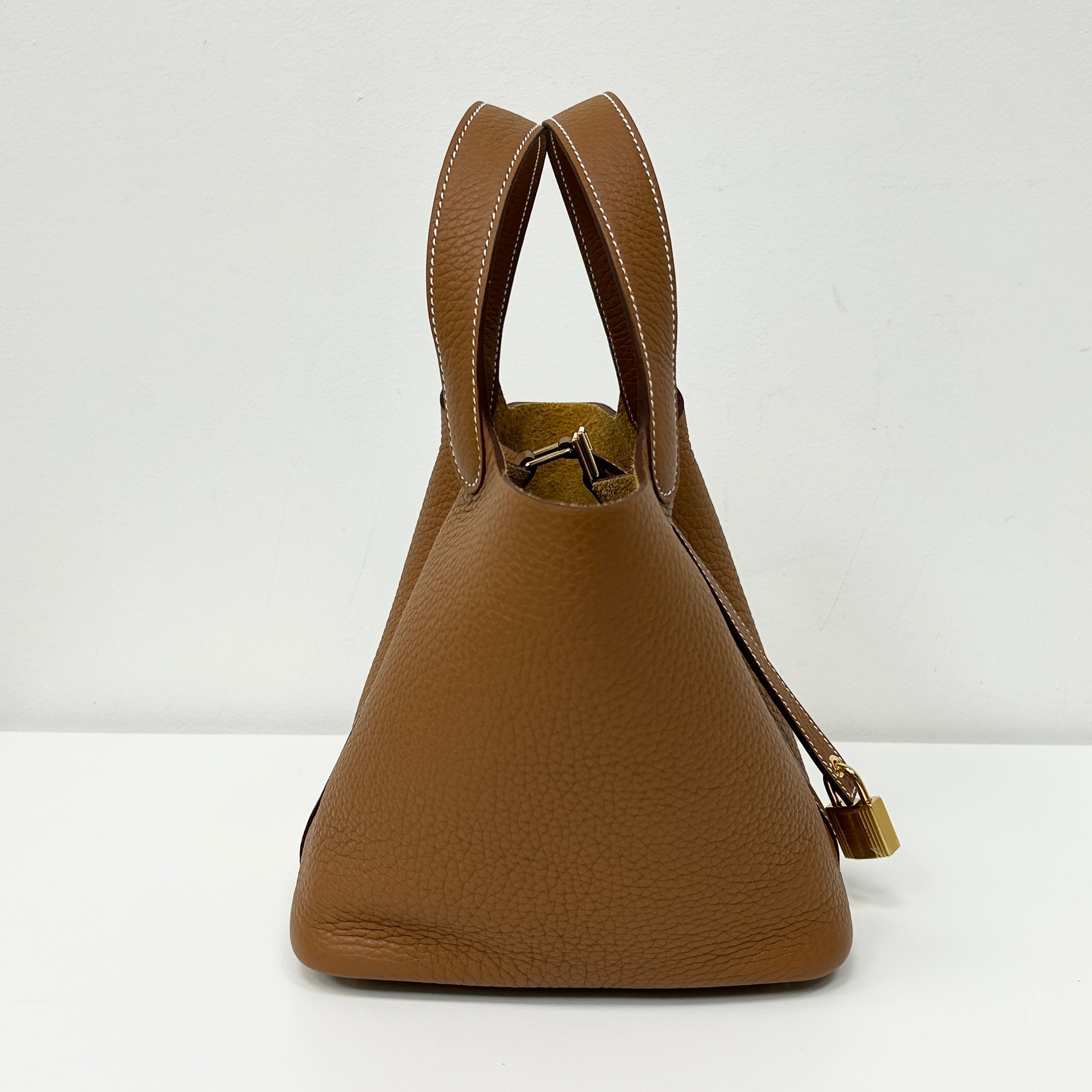 Gold Clemence Picotin 18 w/GHW - Haute Classics