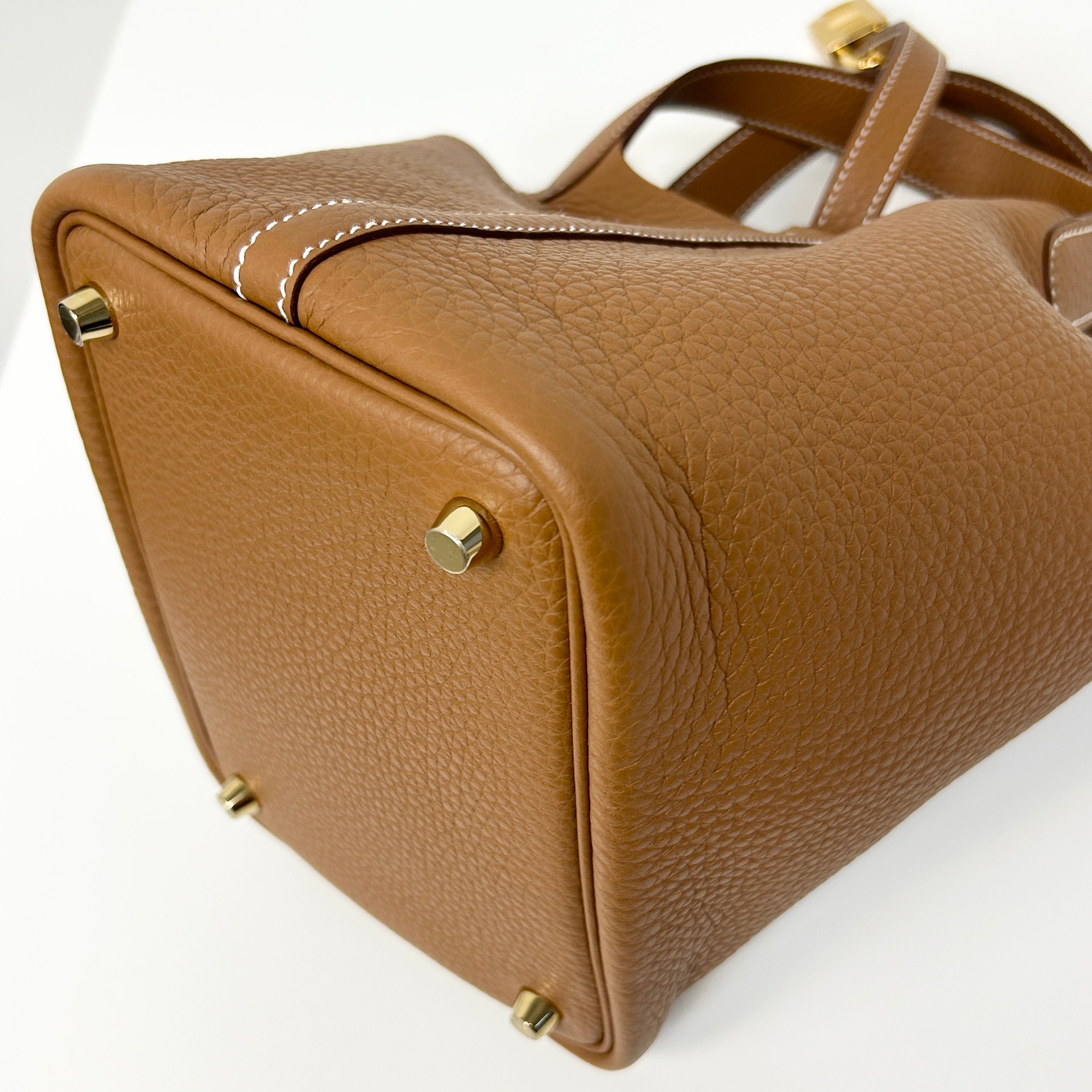 Gold Clemence Picotin 18 w/GHW - Haute Classics