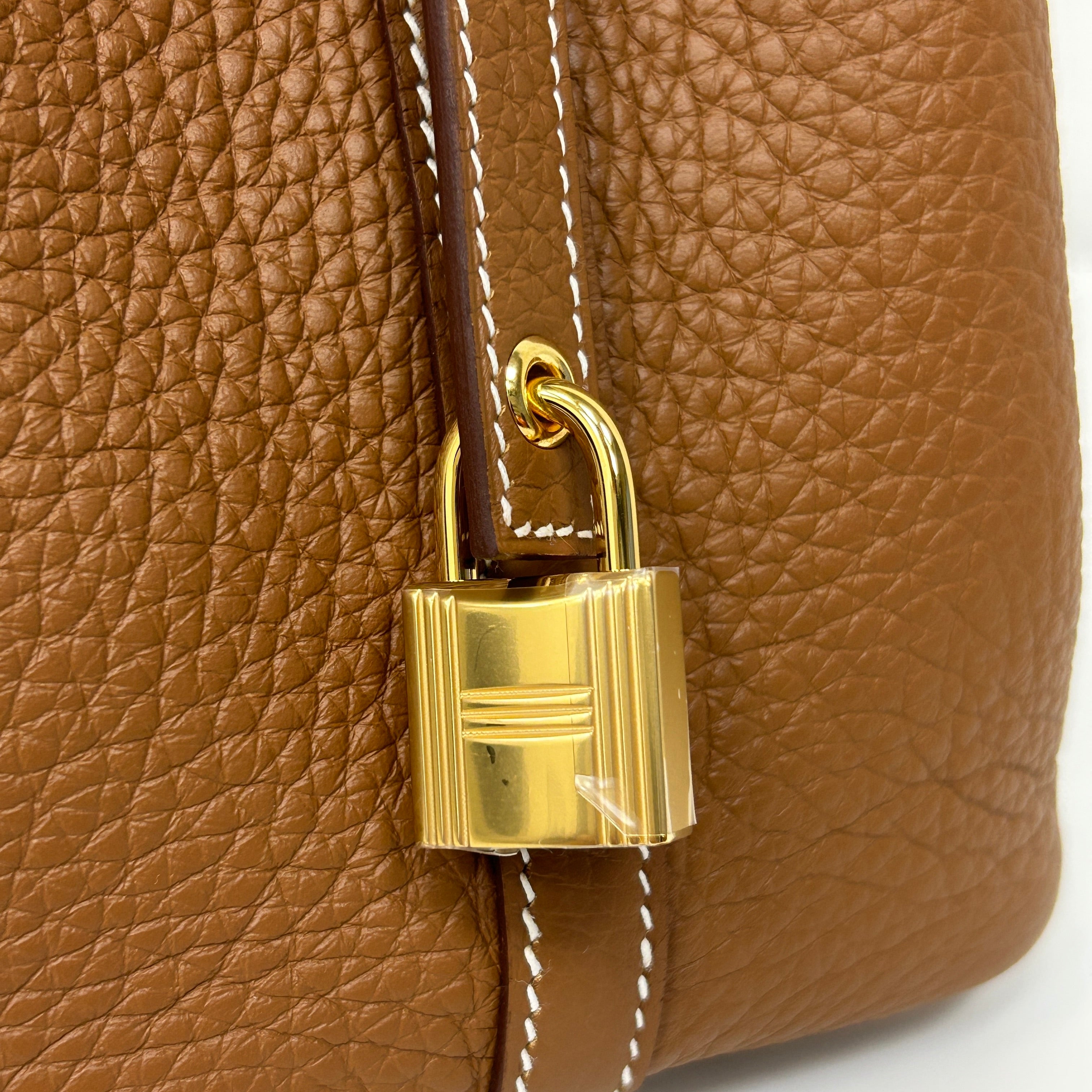 Gold Clemence Picotin 18 w/GHW - Haute Classics