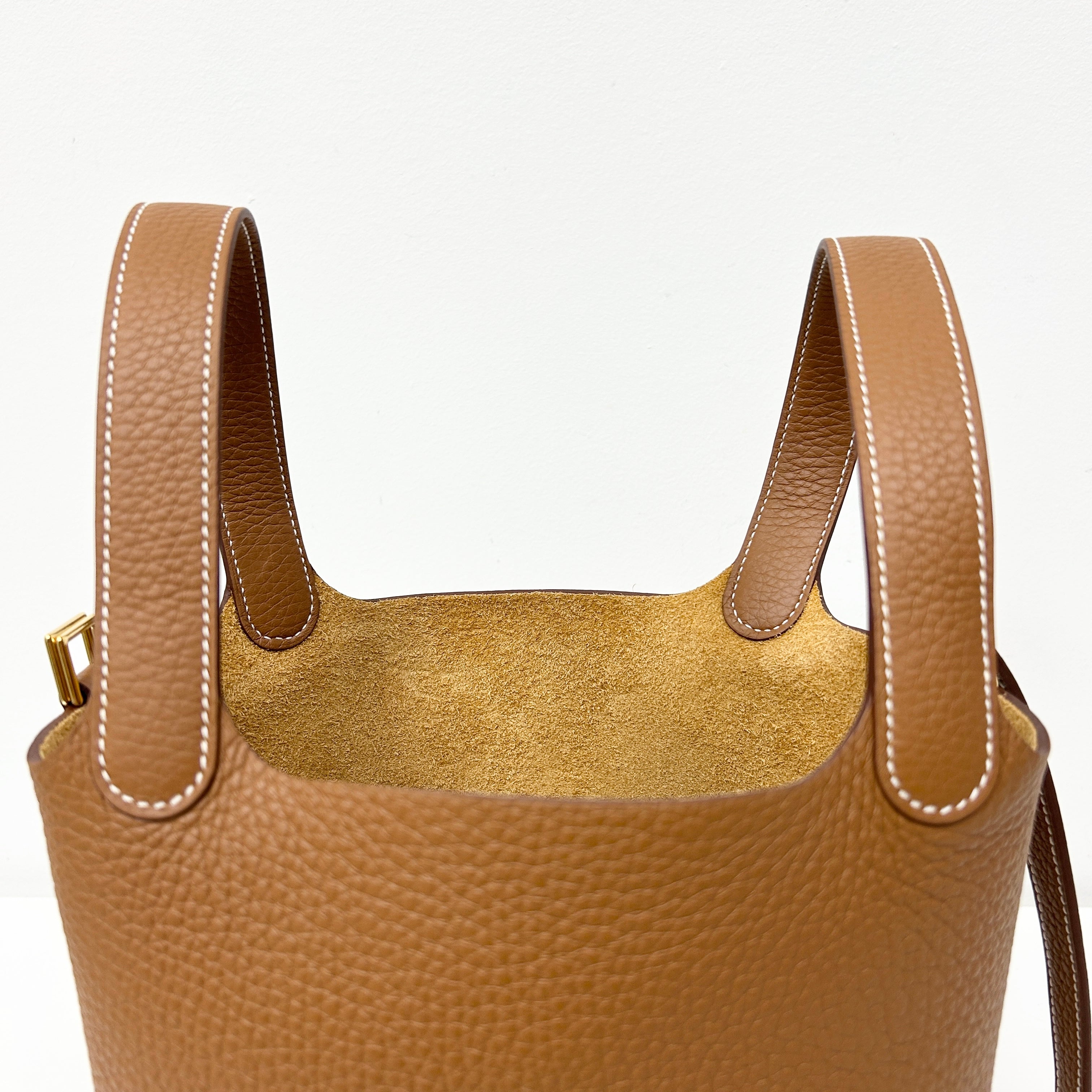 Gold Clemence Picotin 18 w/GHW - Haute Classics