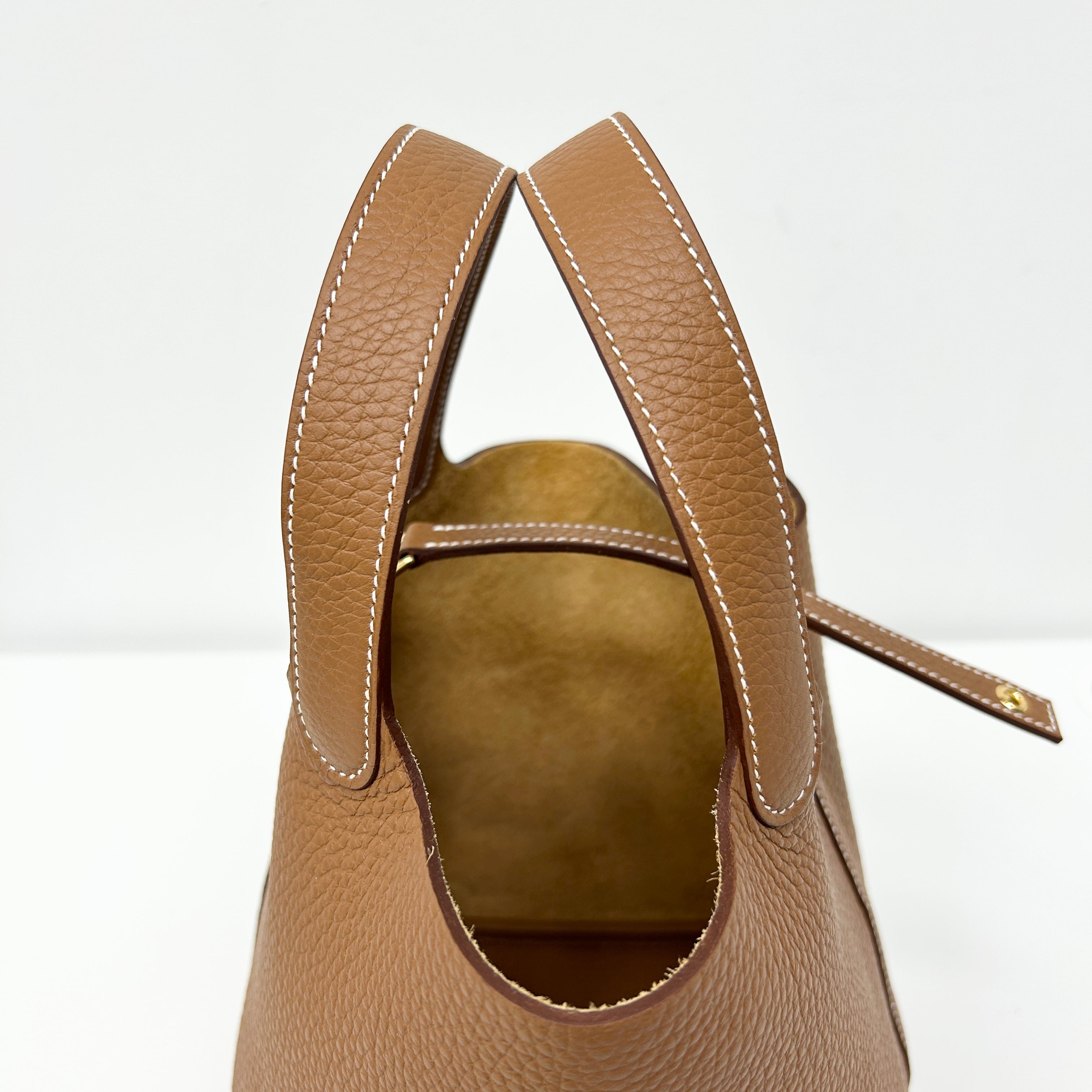 Gold Clemence Picotin 18 w/GHW - Haute Classics