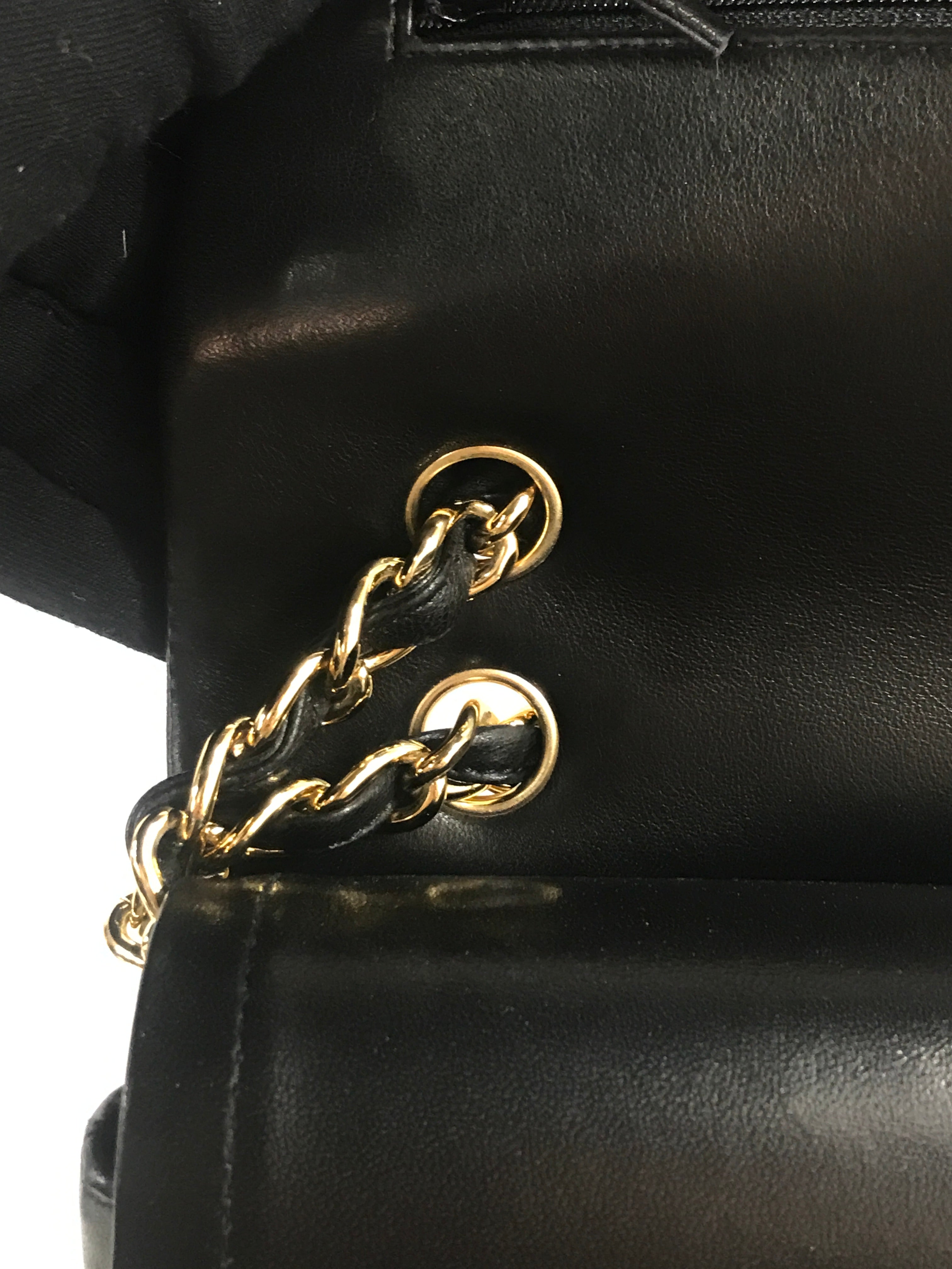 Black Quilted Lambskin Maxi w/GHW