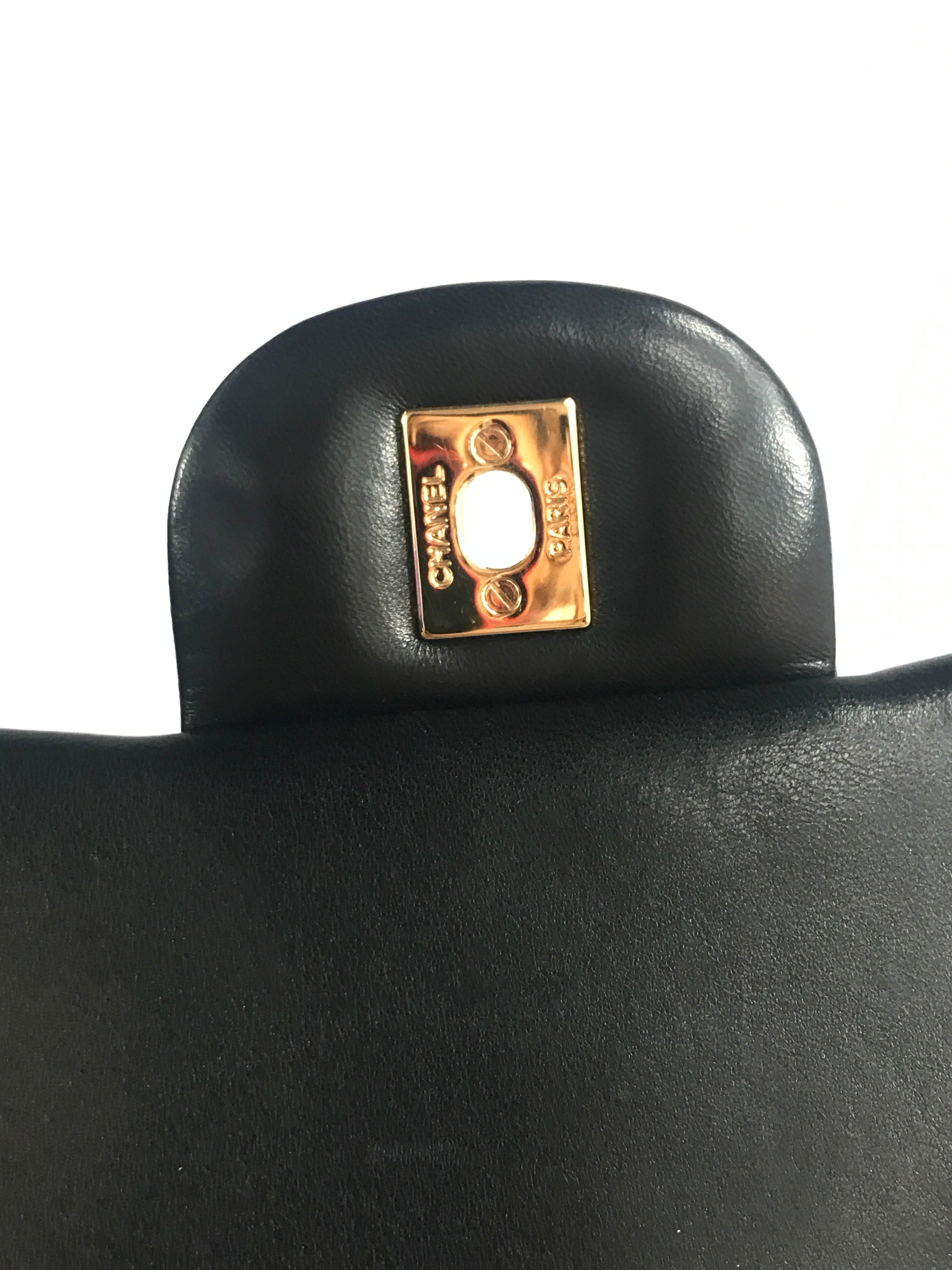 Black Quilted Lambskin Maxi w/GHW