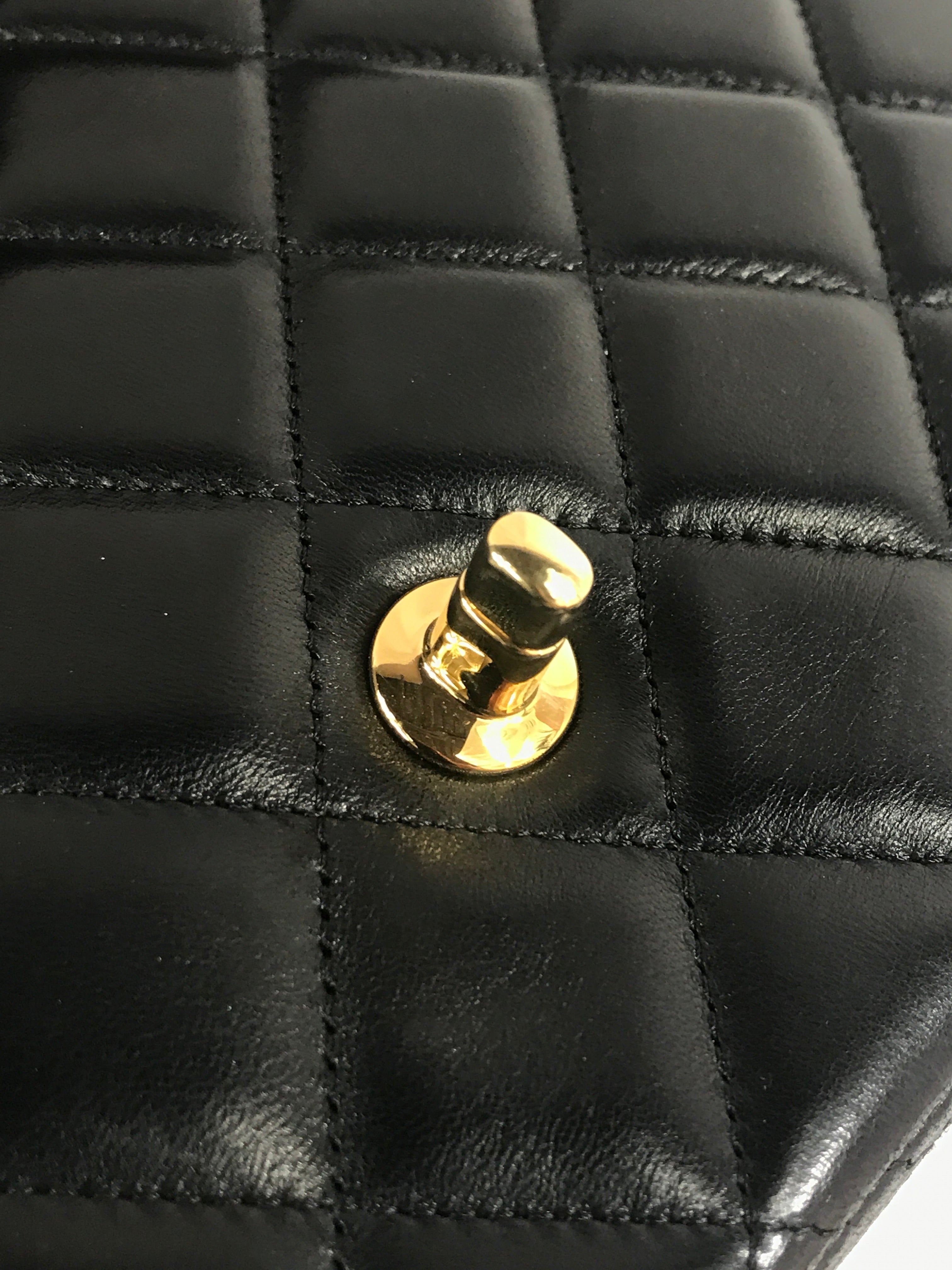 Black Quilted Lambskin Maxi w/GHW