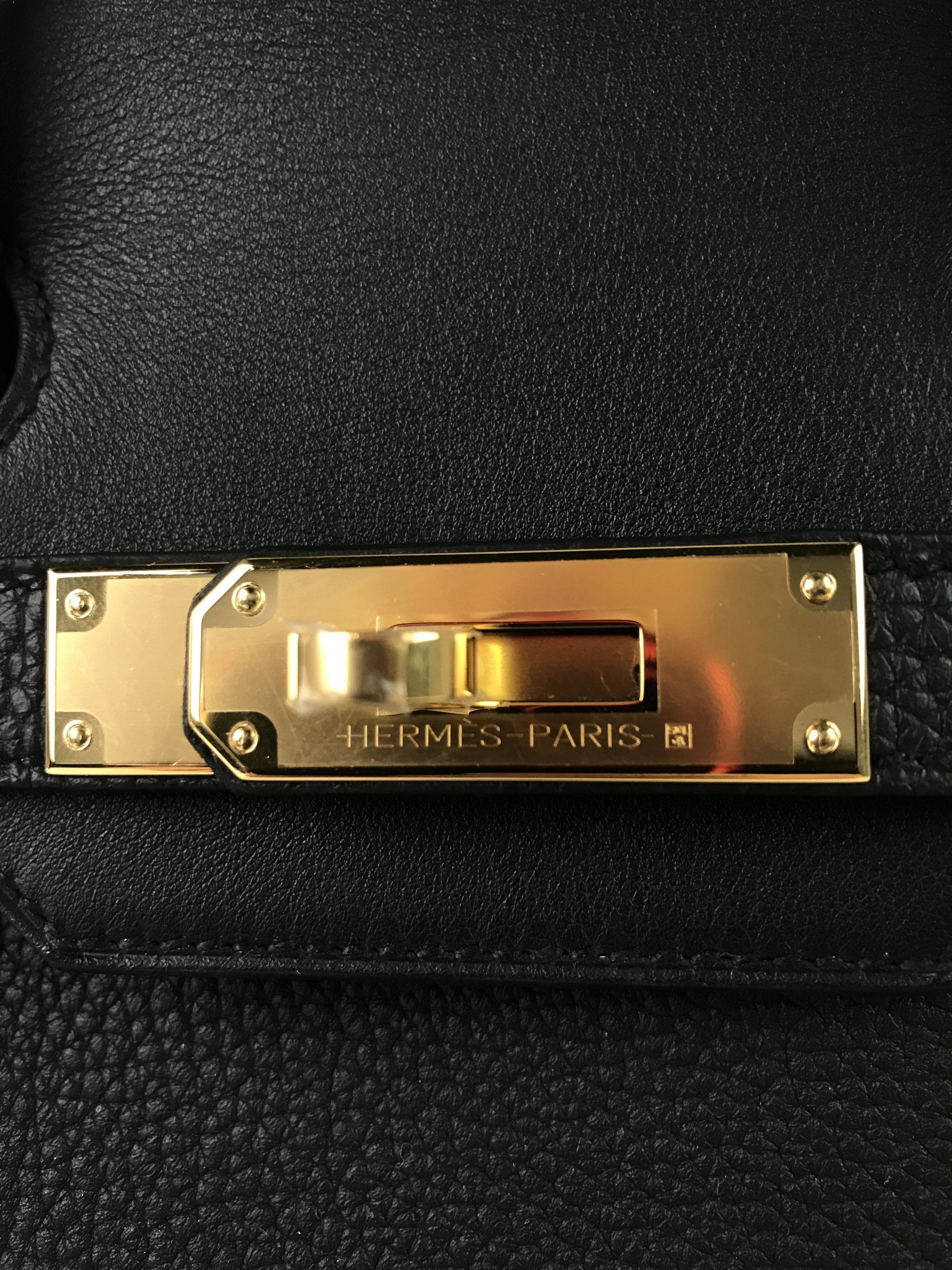 Black Togo 3 in 1 Birkin 30 W/GHW