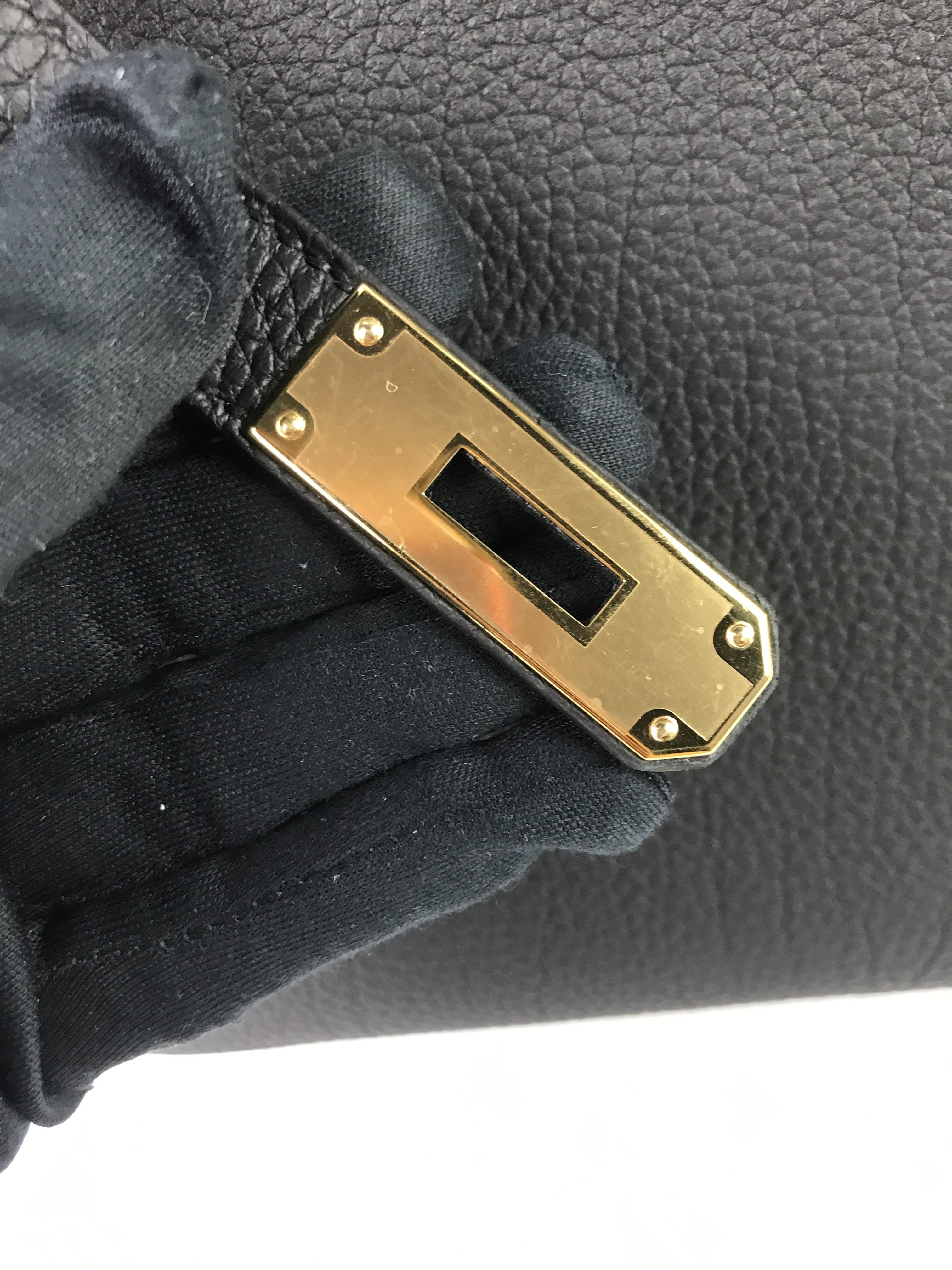Black Togo 3 in 1 Birkin 30 W/GHW