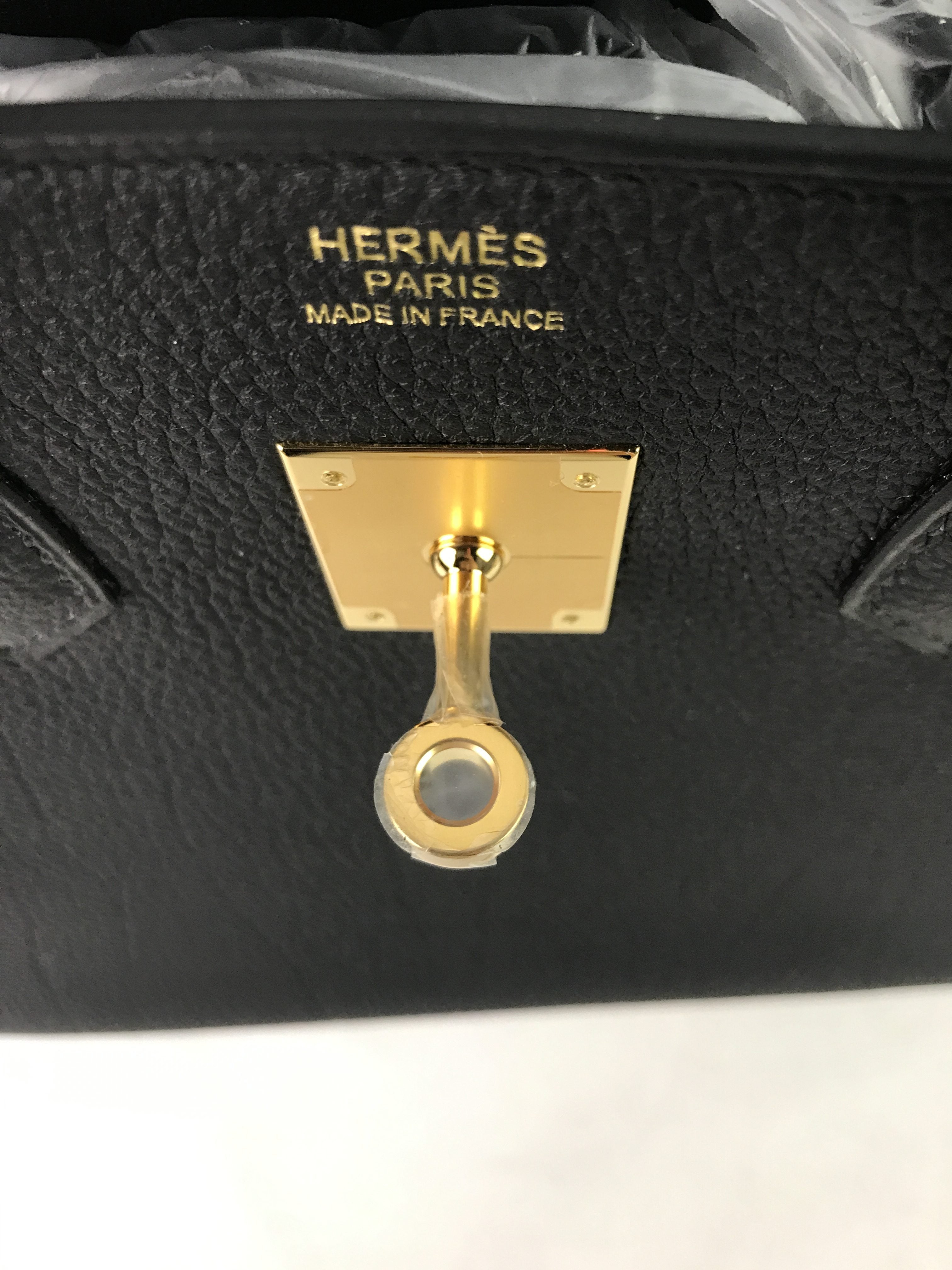 Black Togo 3 in 1 Birkin 30 W/GHW
