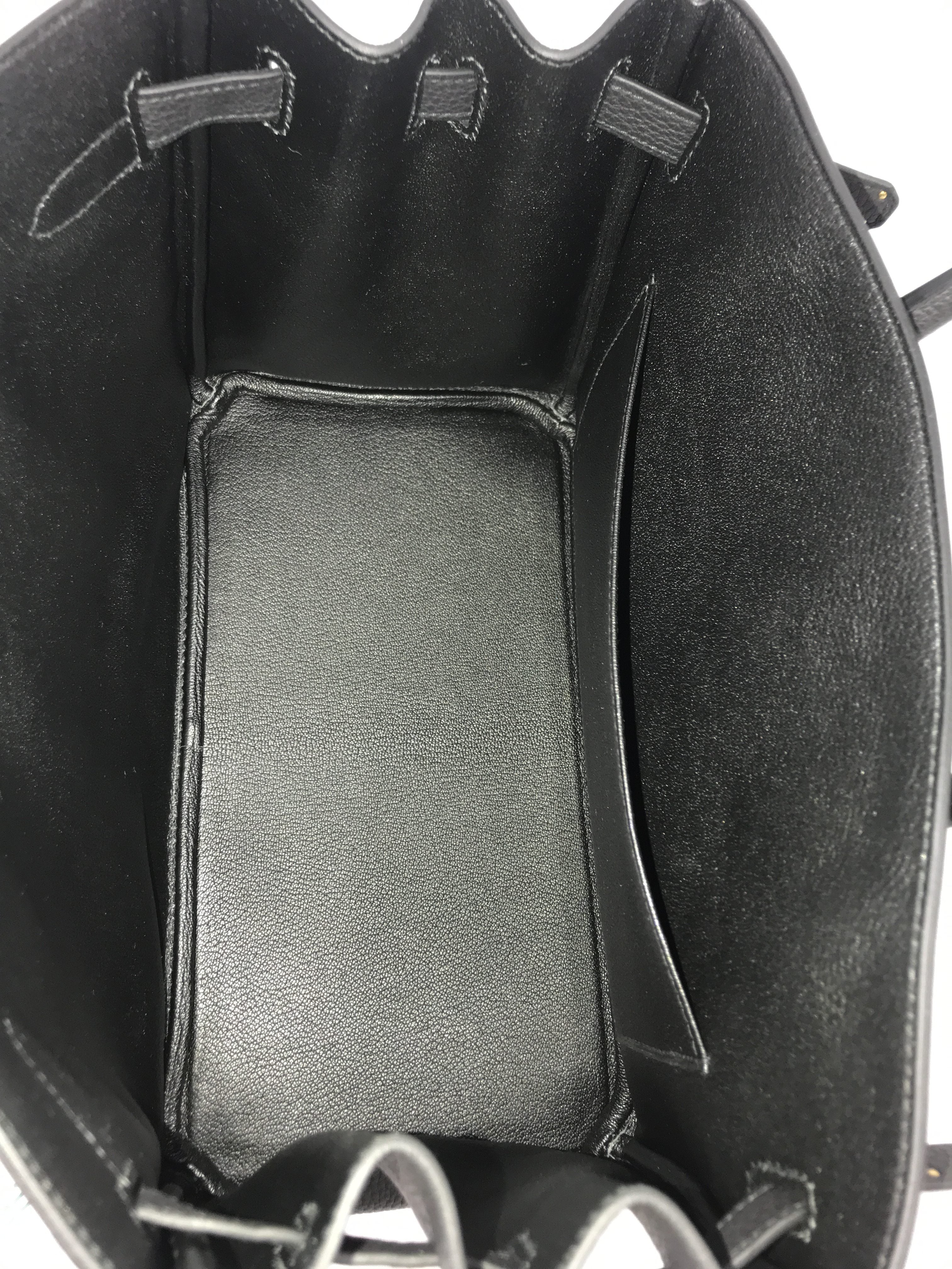 Black Togo 3 in 1 Birkin 30 W/GHW