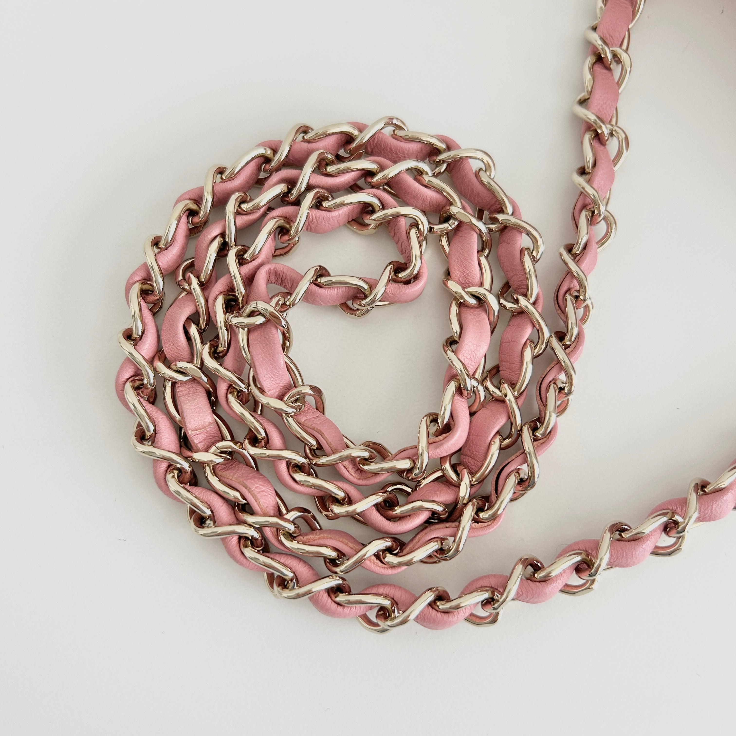 Pink Lambskin Square Mini w/GHW - Haute Classics