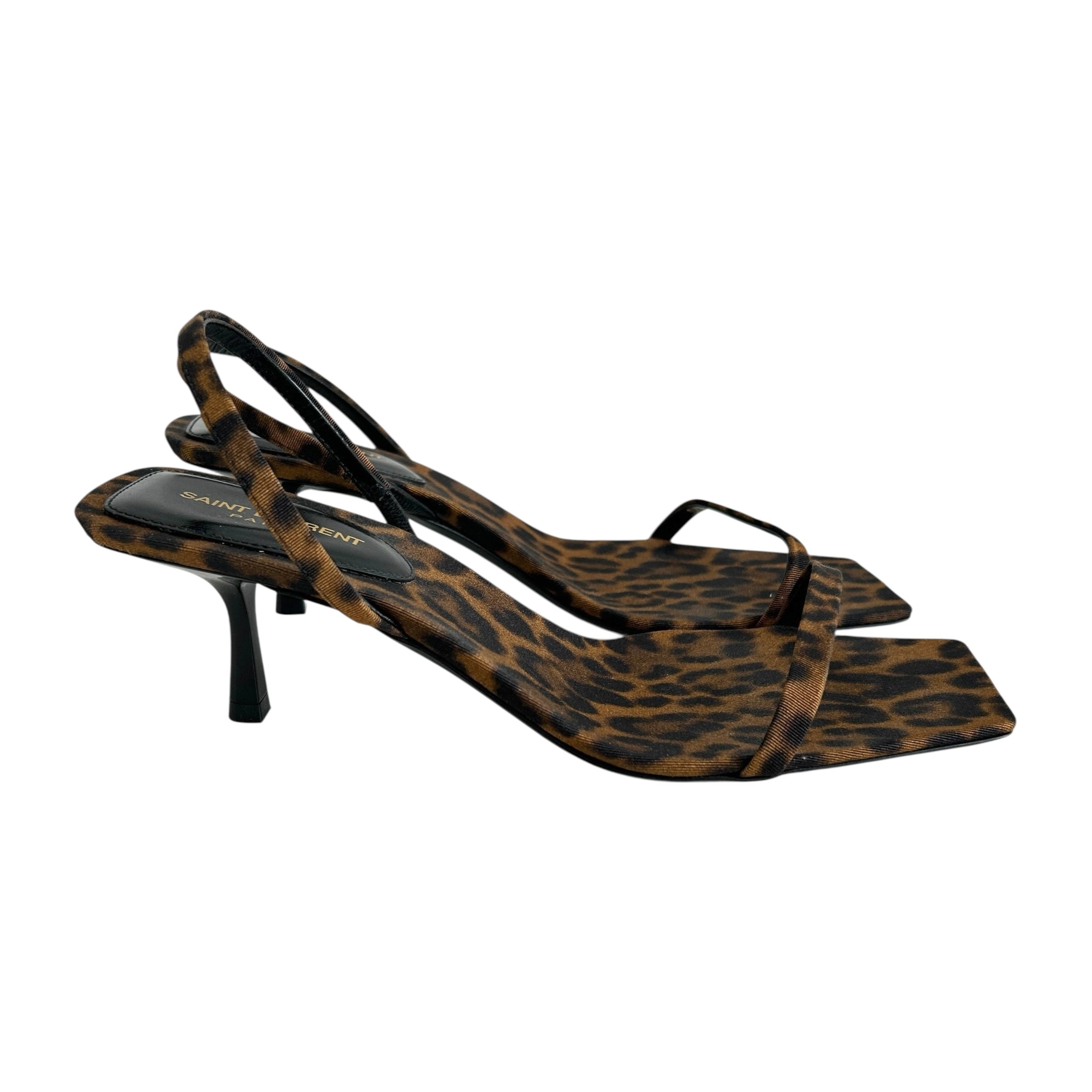 Leopard-Print Jaspe 55 Strap Kitten Heel Sandals