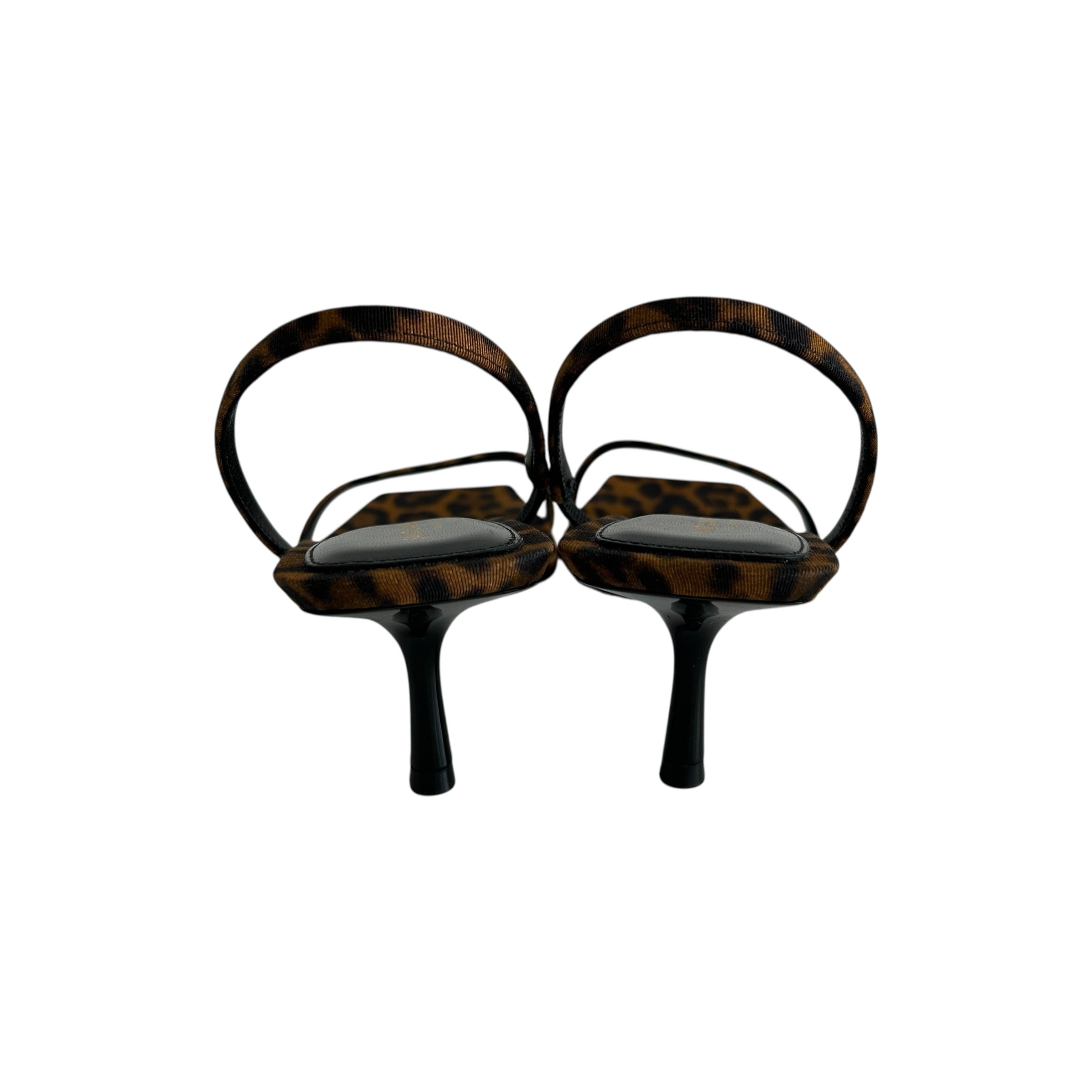 Leopard-Print Jaspe 55 Strap Kitten Heel Sandals