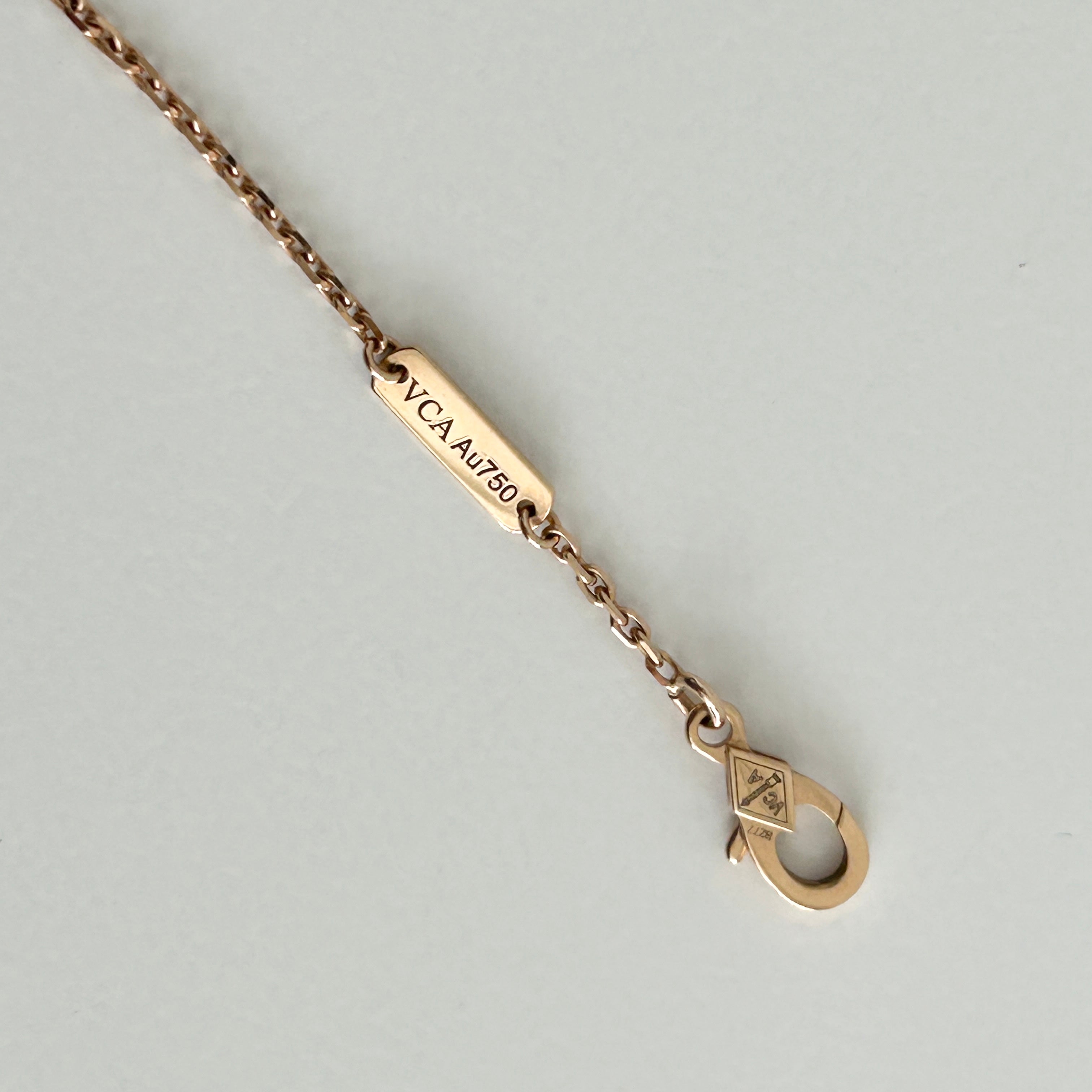 18K Rose Gold & Mother-of-pearl Lucky Spring Pendant Plum Blossom Necklace - Haute Classics