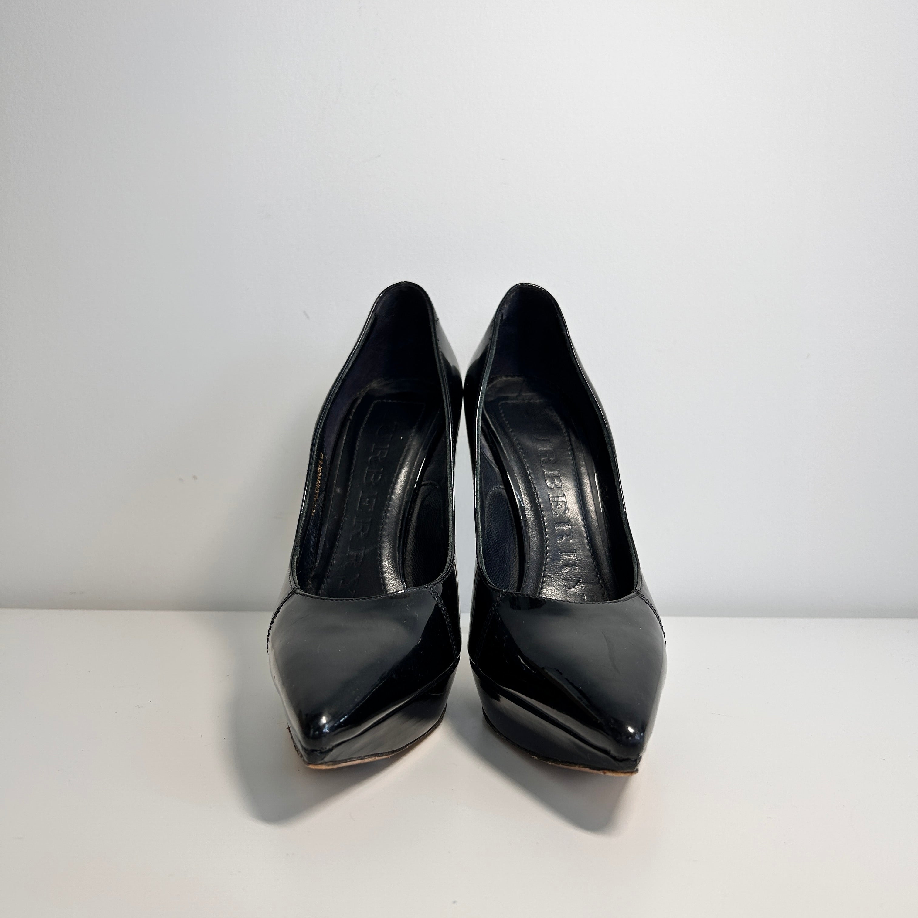 Black Patent Leather Pointed Toe Pumps