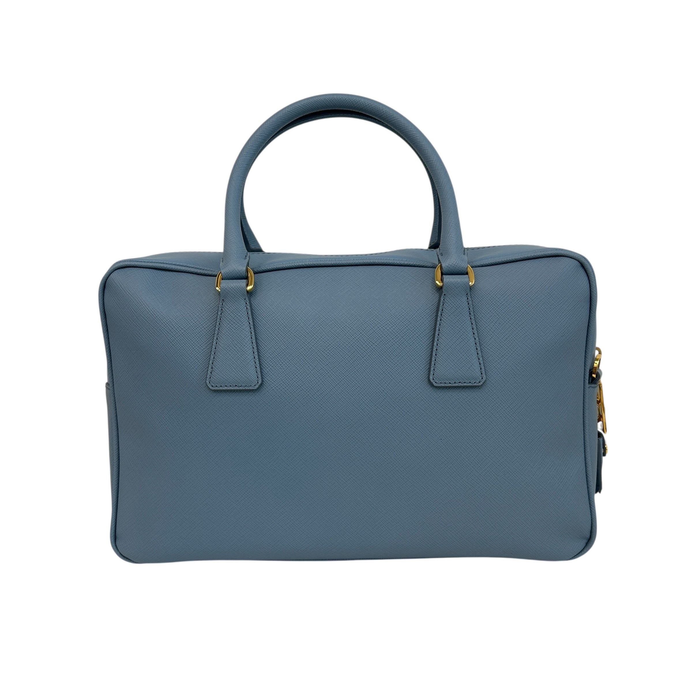 Light Blue Lux Oro Buletto Shoulder Bag