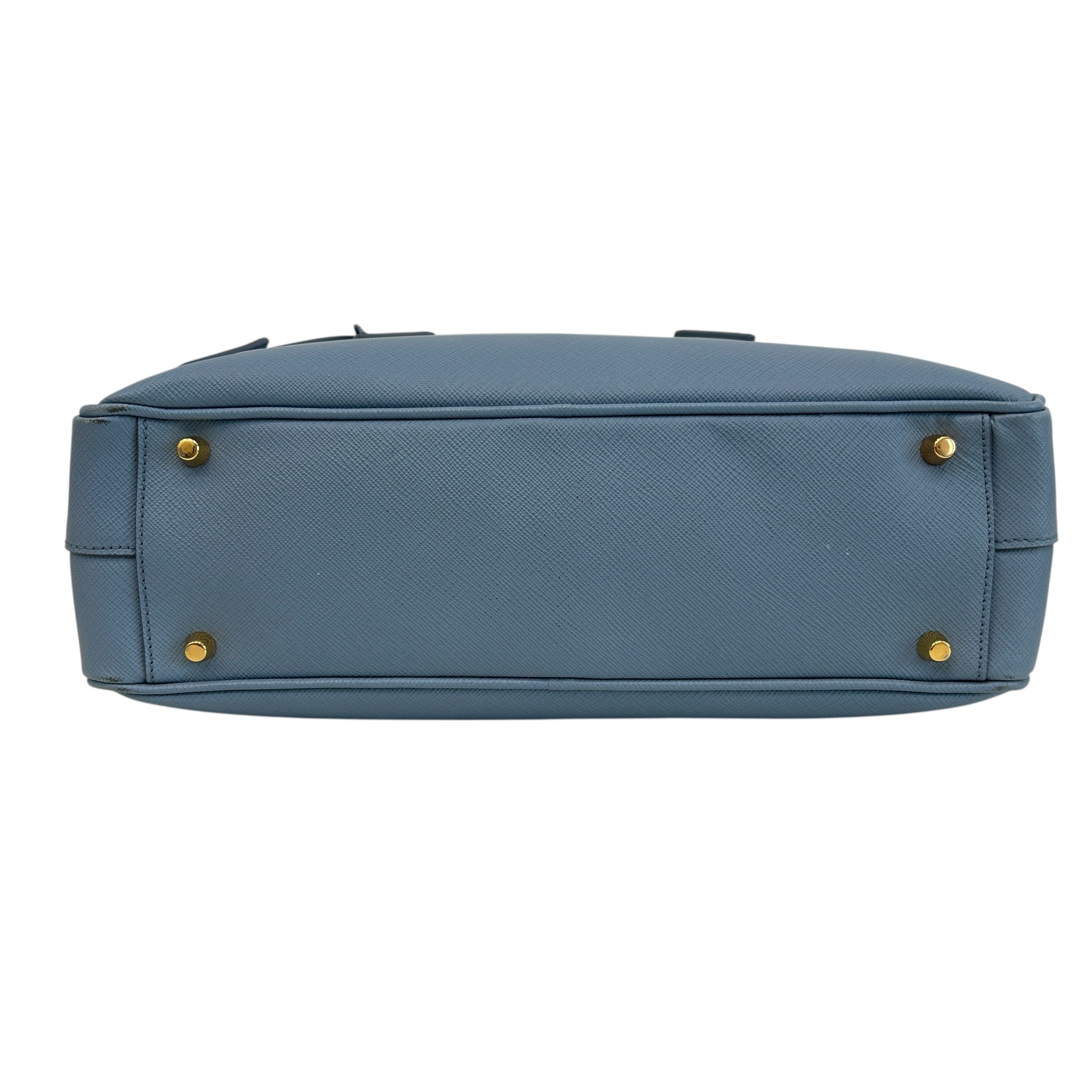 Light Blue Lux Oro Buletto Shoulder Bag