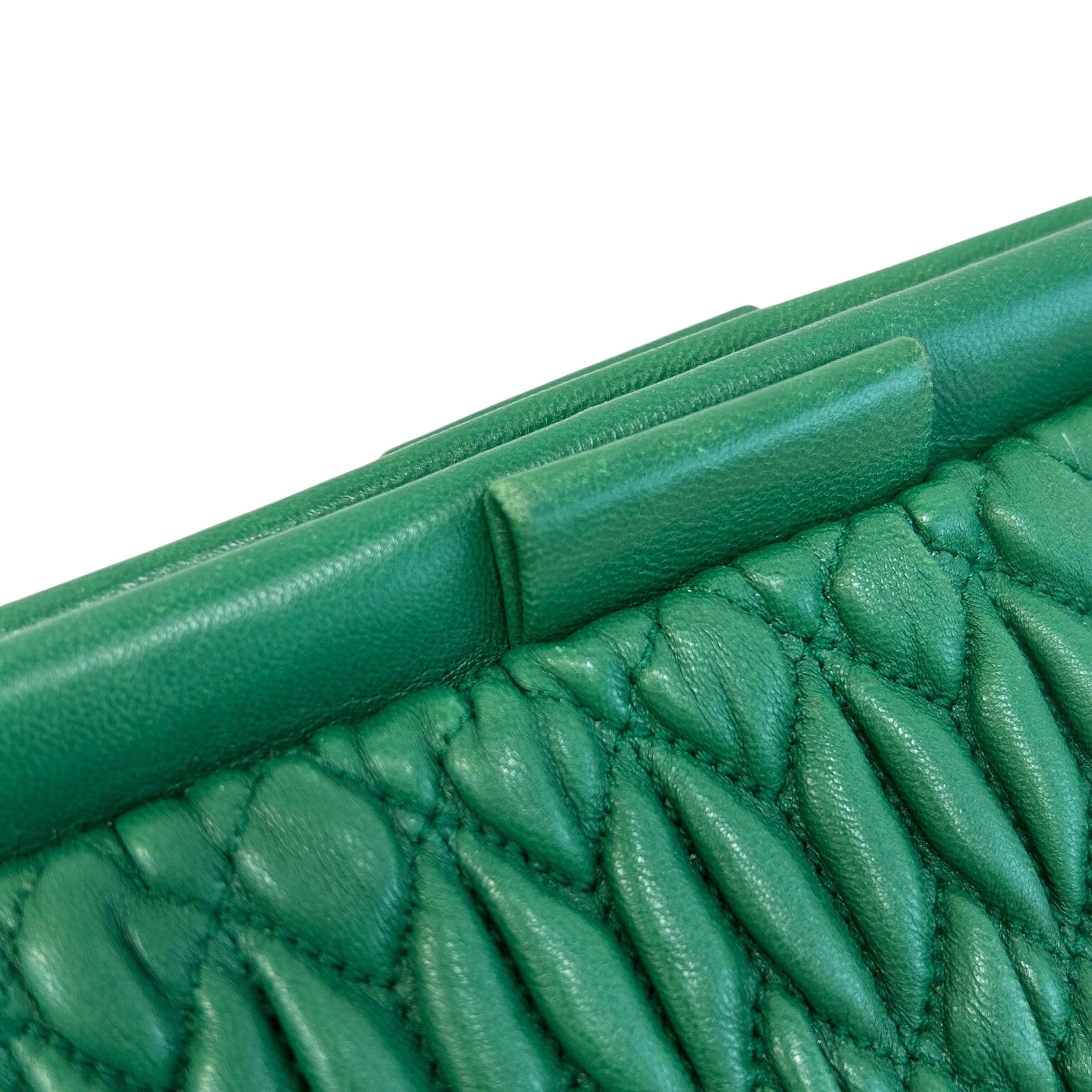 Green Nappa Frame Bag - Haute Classics