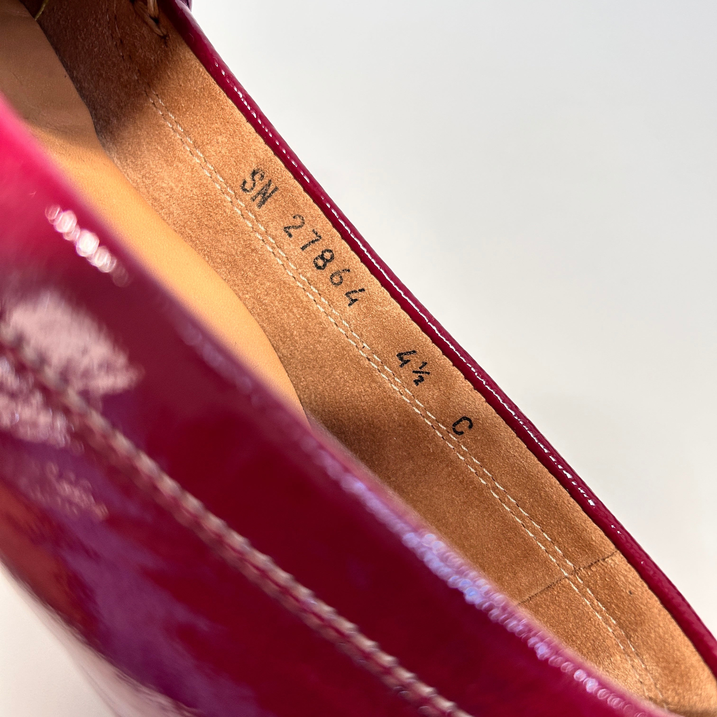 Burgundy Patent Leather Loafers