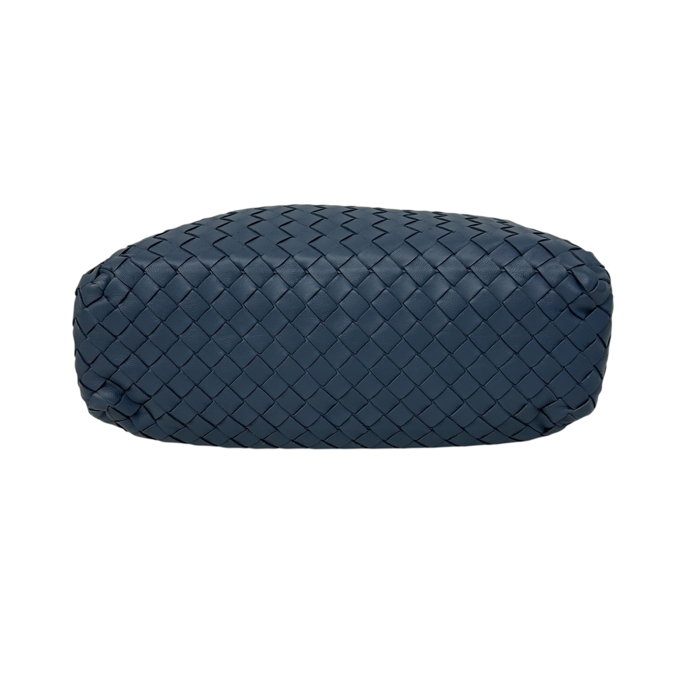 light blue intrecciato Woven Nappa Leather Nodini Crossbody