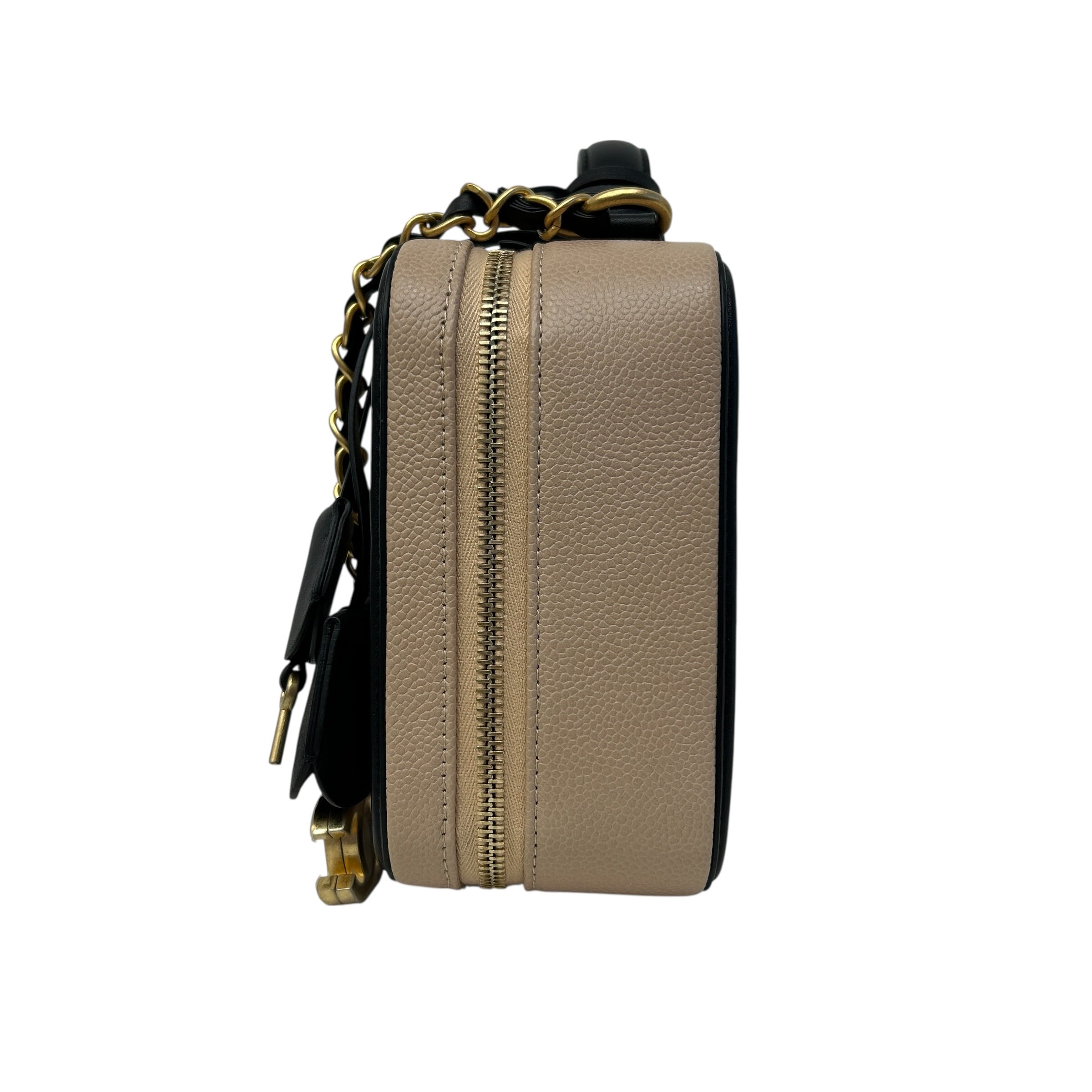 Beige Medium Filigree Vanity Case - Haute Classics