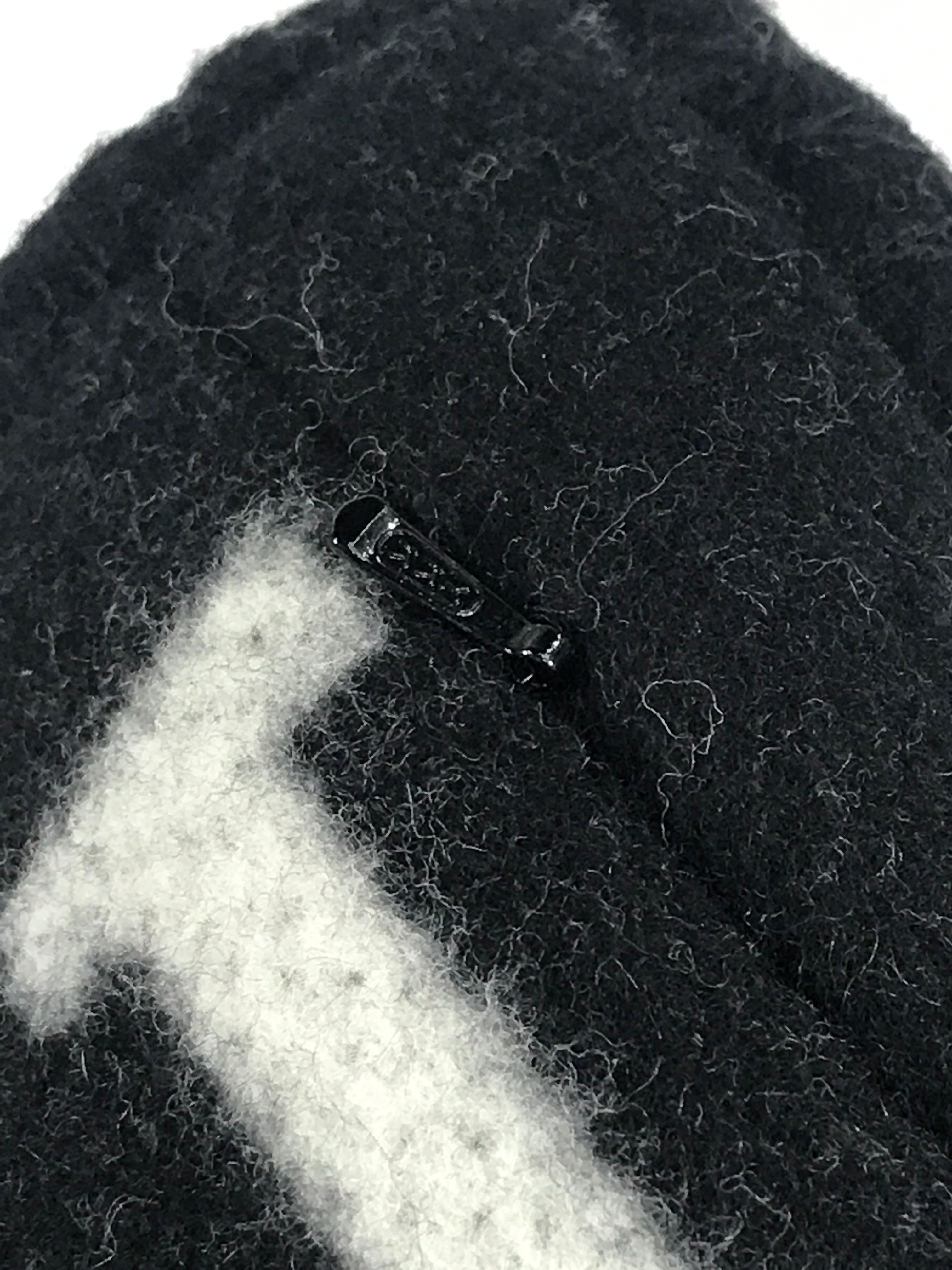 Black/Ecru Avalon III Cashmere/Wool Pillow