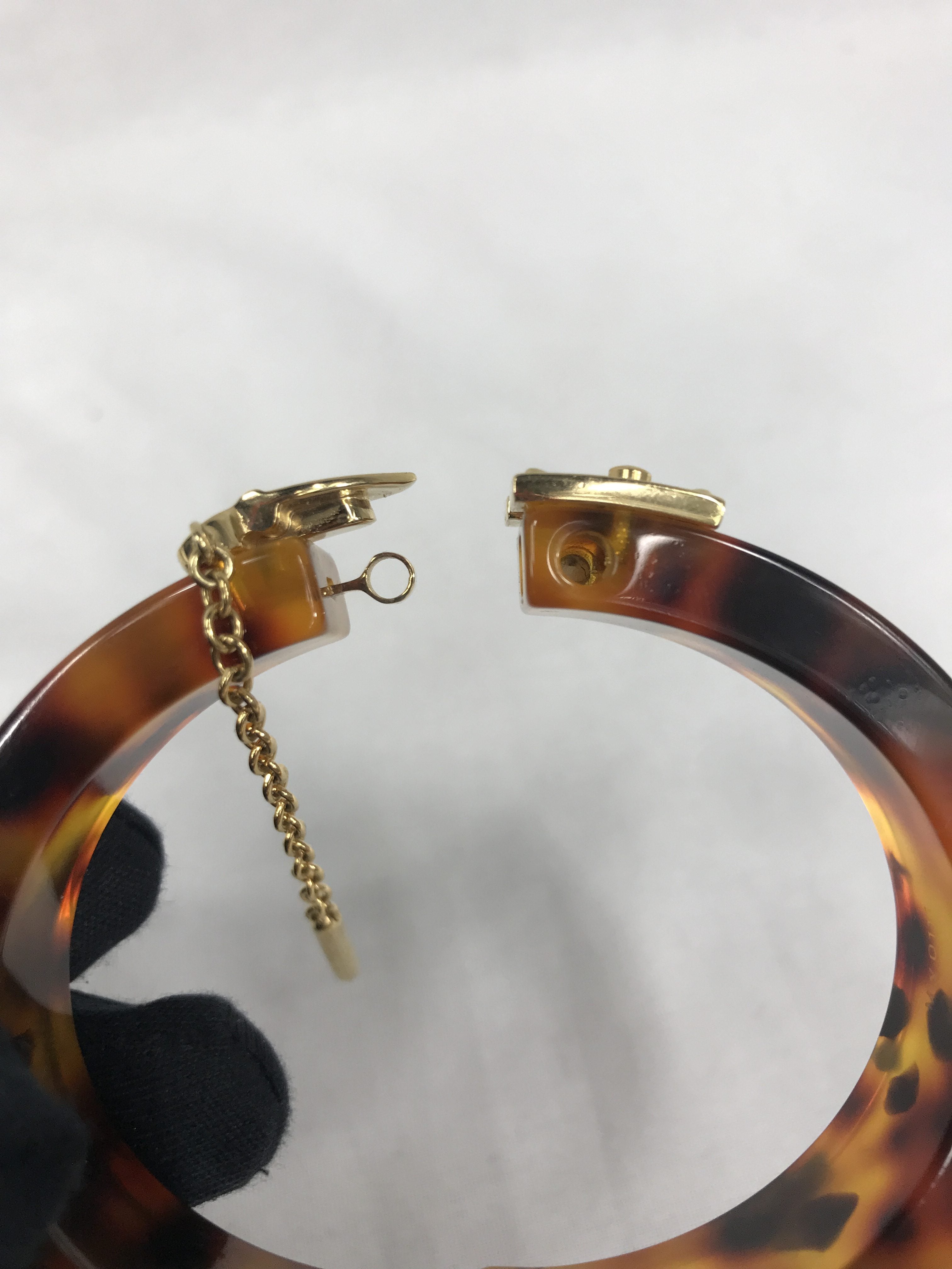 Resin Lock Me Bracelet w/GHW