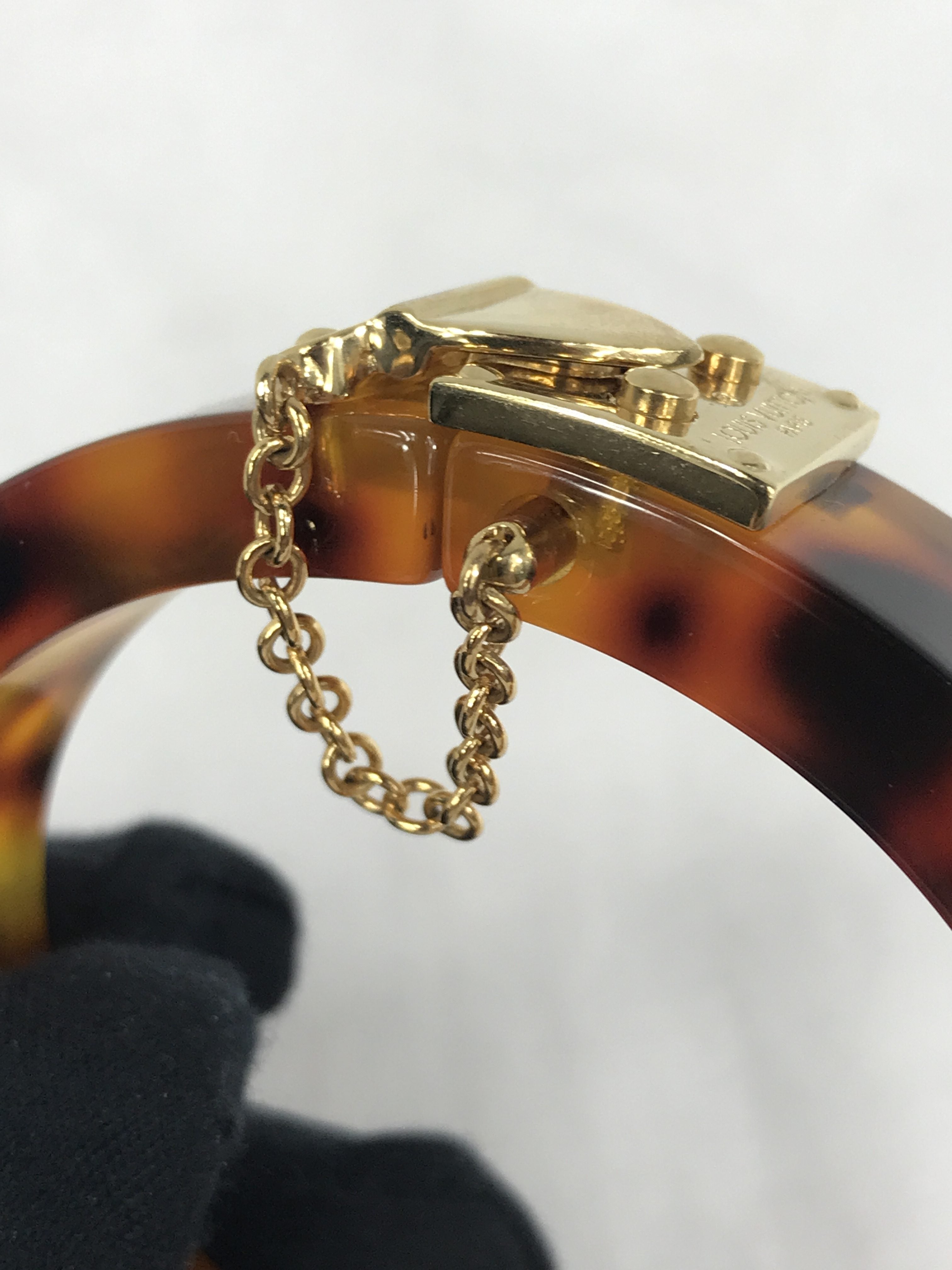 Resin Lock Me Bracelet w/GHW