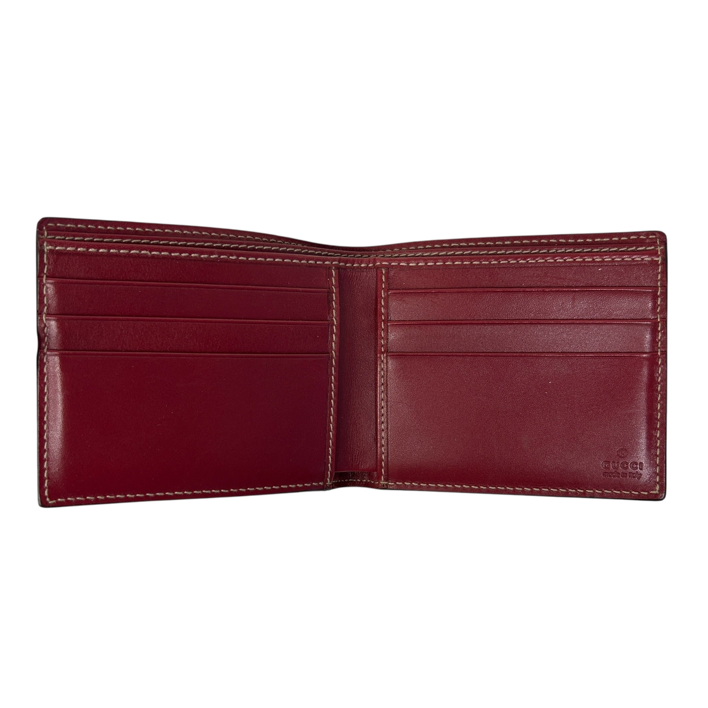 Red Guccissima Bifold Wallet - Haute Classics