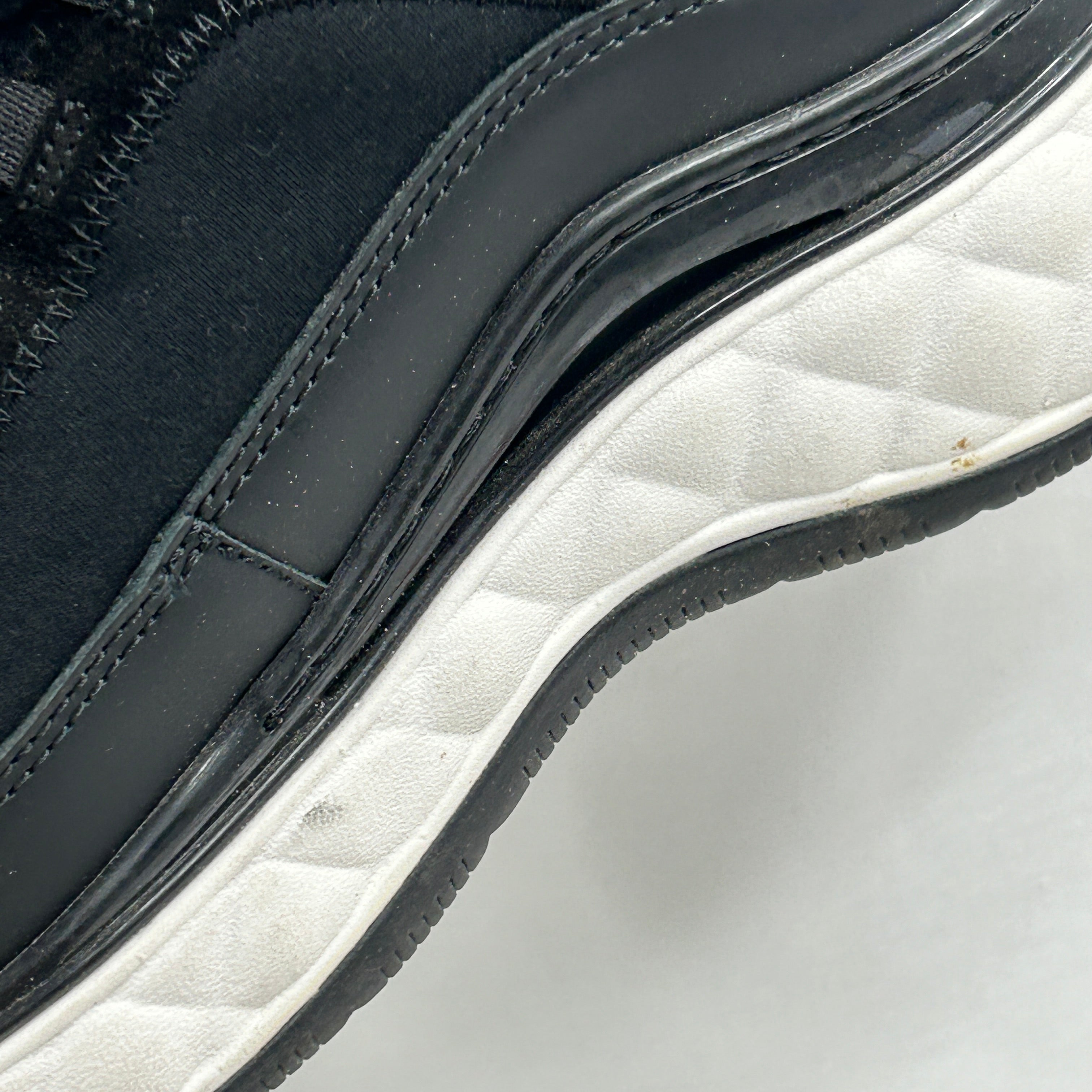 Black Velvet Calfskin and Mixed Fibers Tennis Sneaker w/GHW