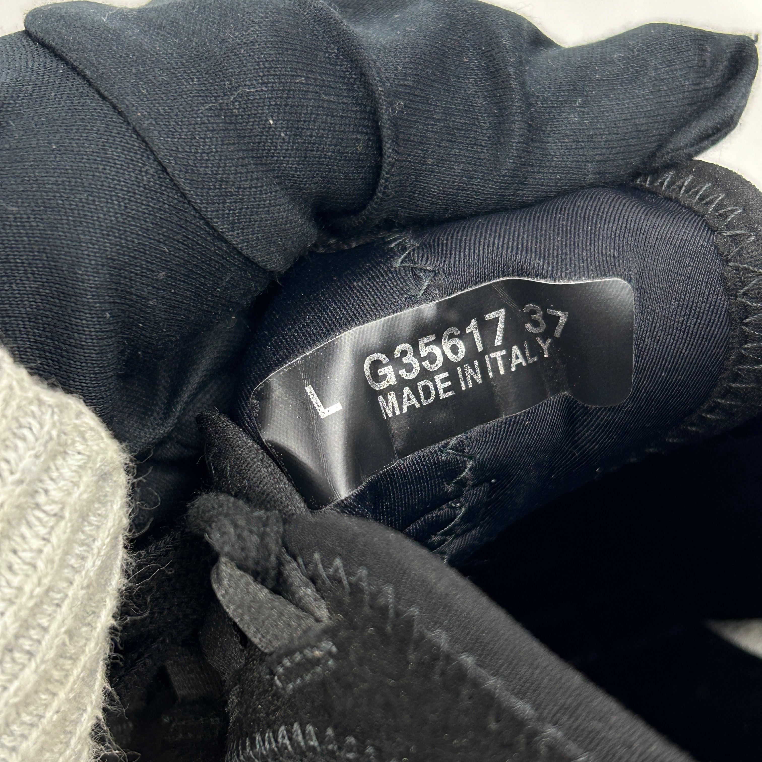 Black Velvet Calfskin and Mixed Fibers Tennis Sneaker w/GHW